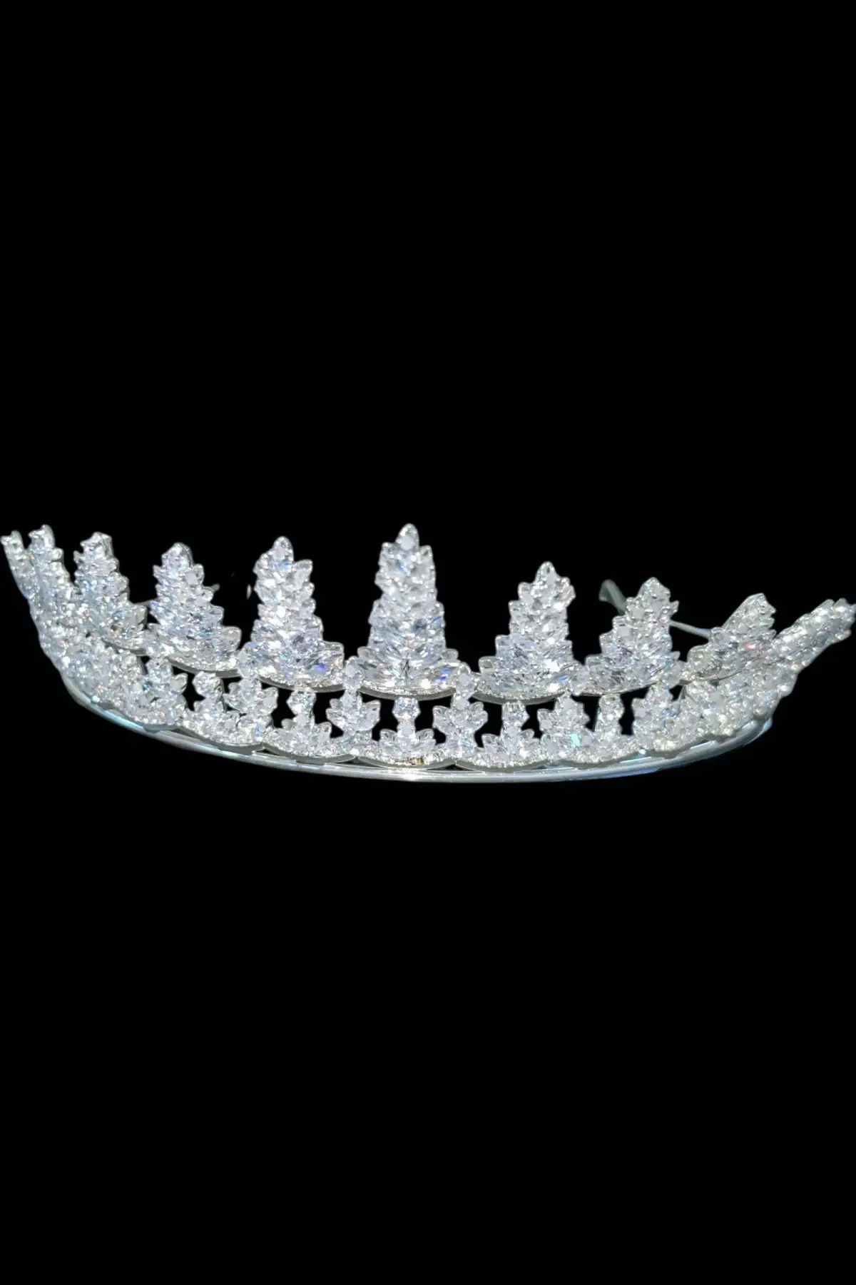 Zirkon Taşlı Gelin/Kına/Nişan/Söz Tasarım Taç