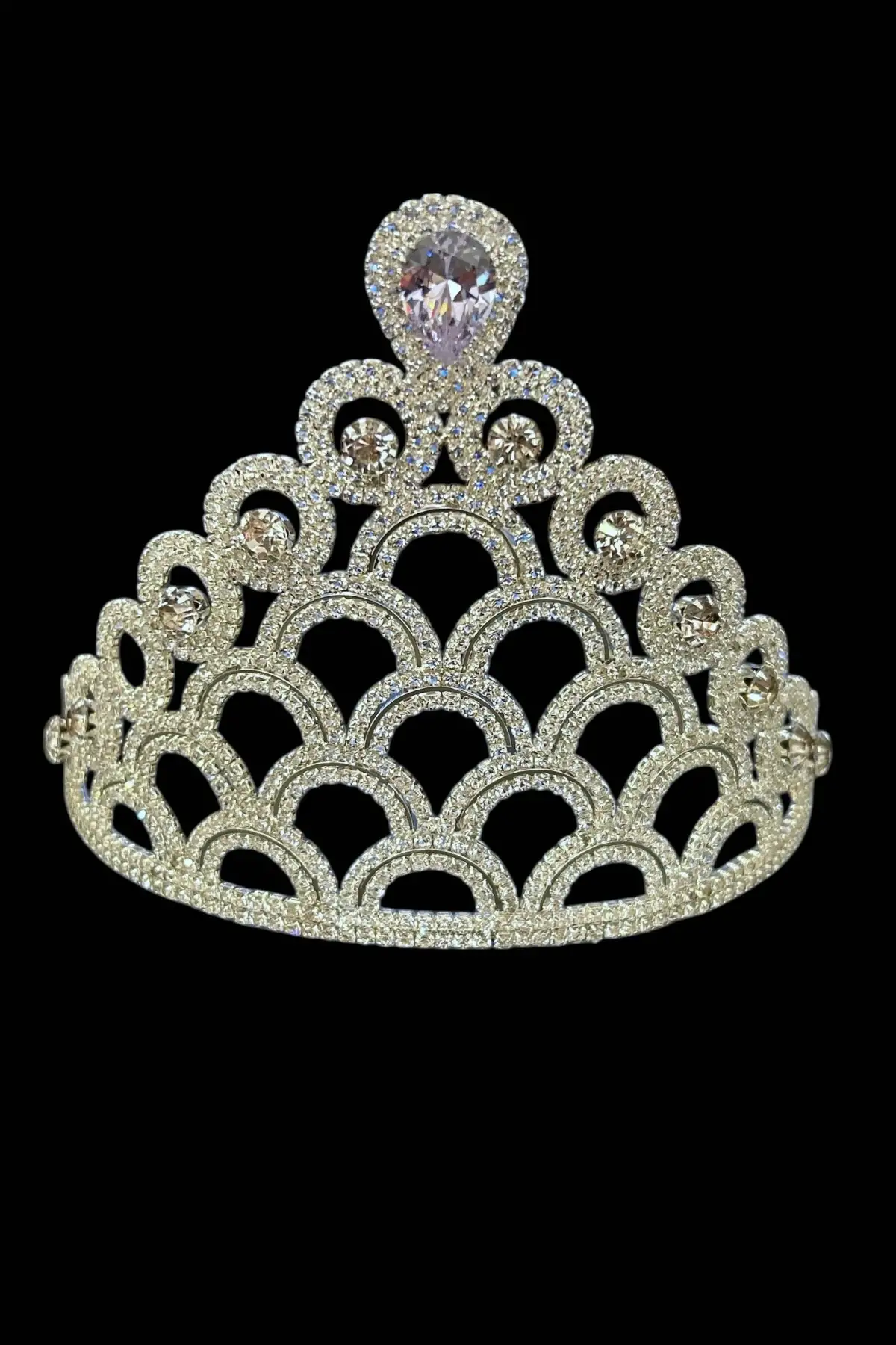 Zirkon Taşlı Gelin/Kına/Nişan/Söz Tasarım Taç