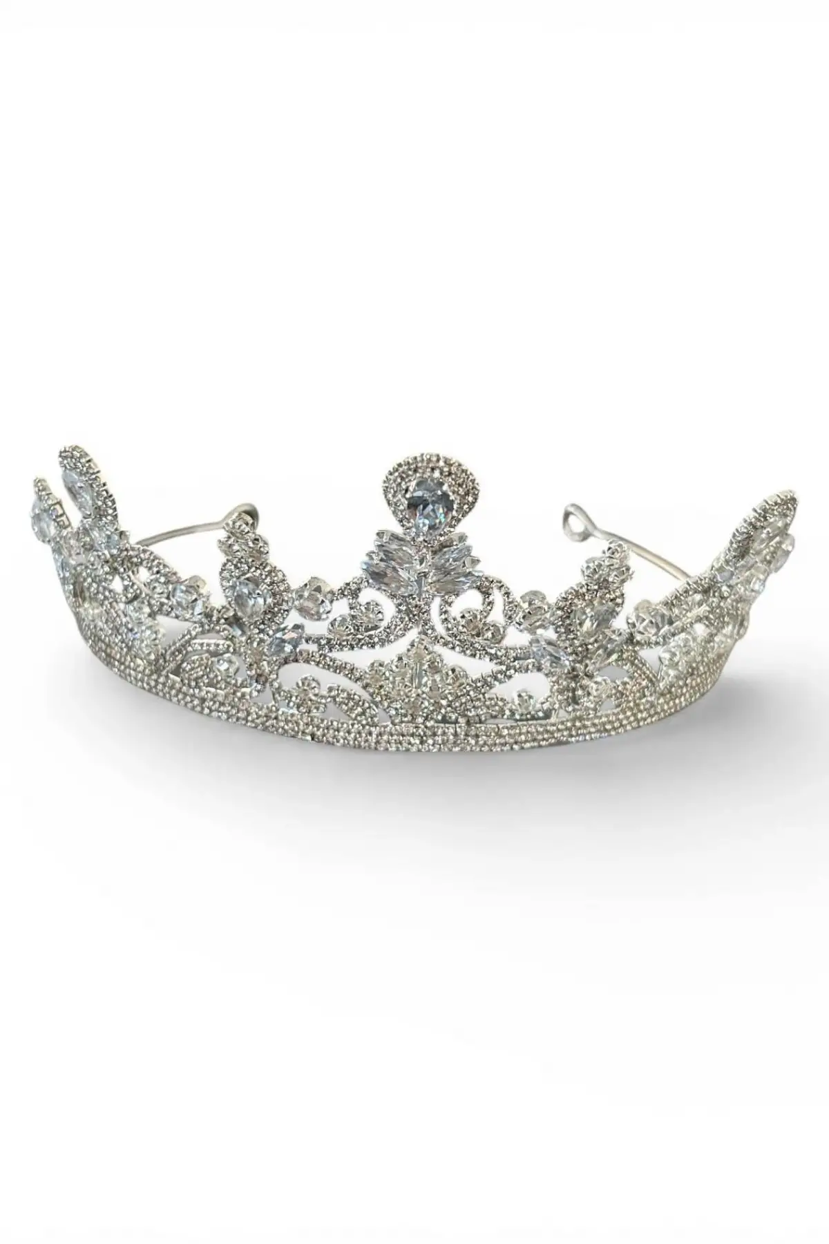 Zirkon Taşlı Gelin/Kına/Nişan/Söz Tasarım Taç