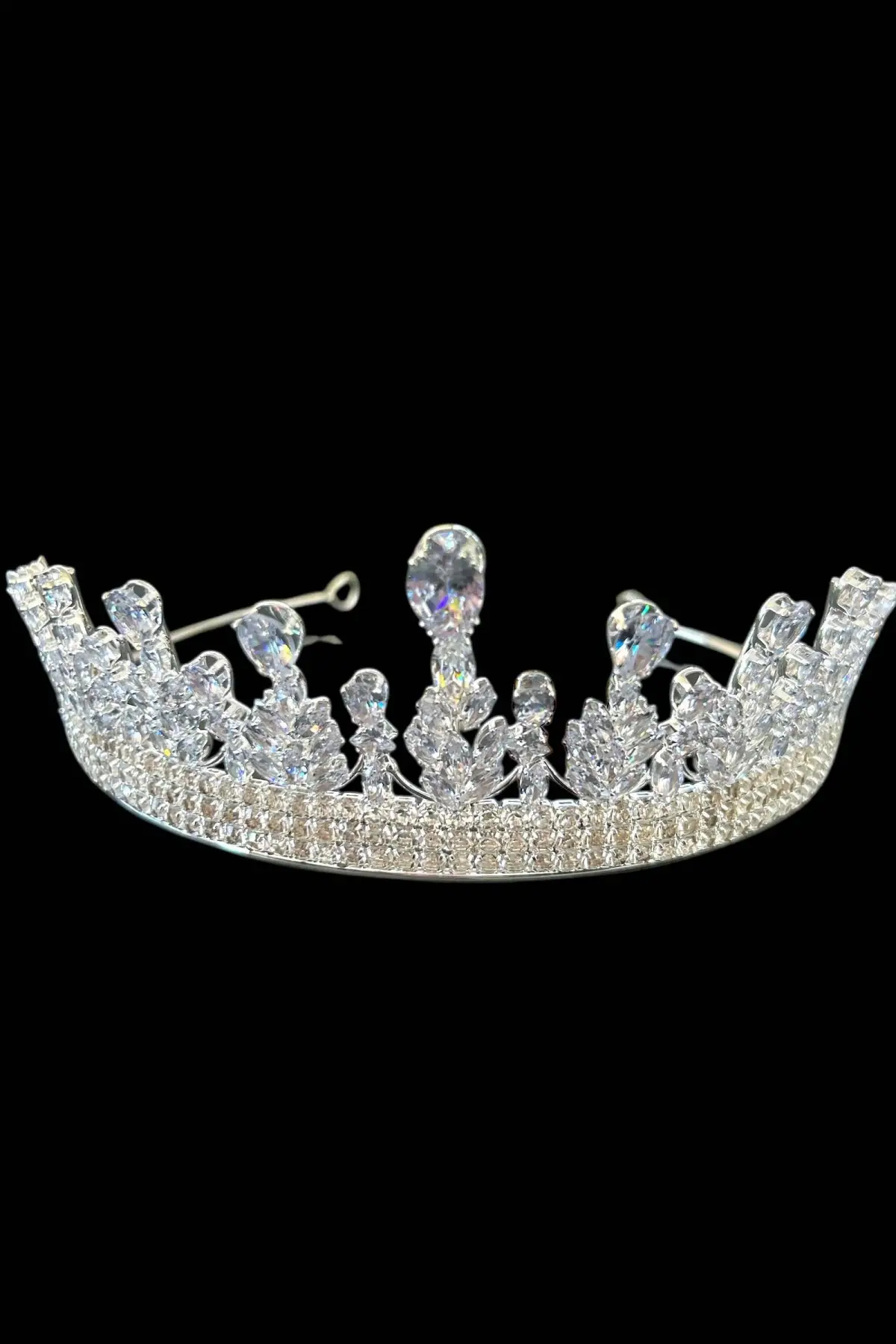 Zirkon Taşlı Gelin/Kına/Nişan/Söz Tasarım Taç