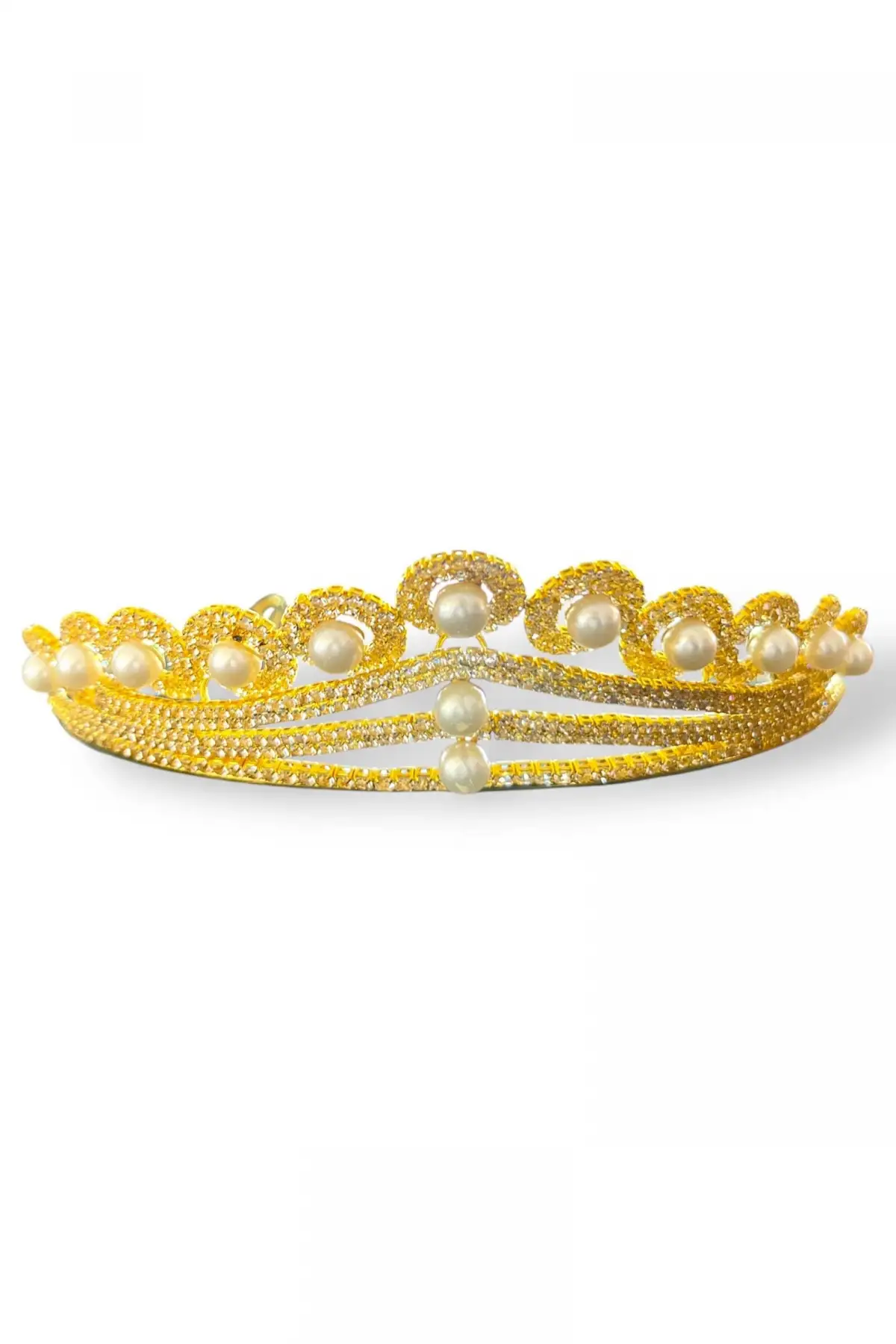 Zirkon Taşlı Gelin/Kına/Nişan/Söz Tasarım Taç