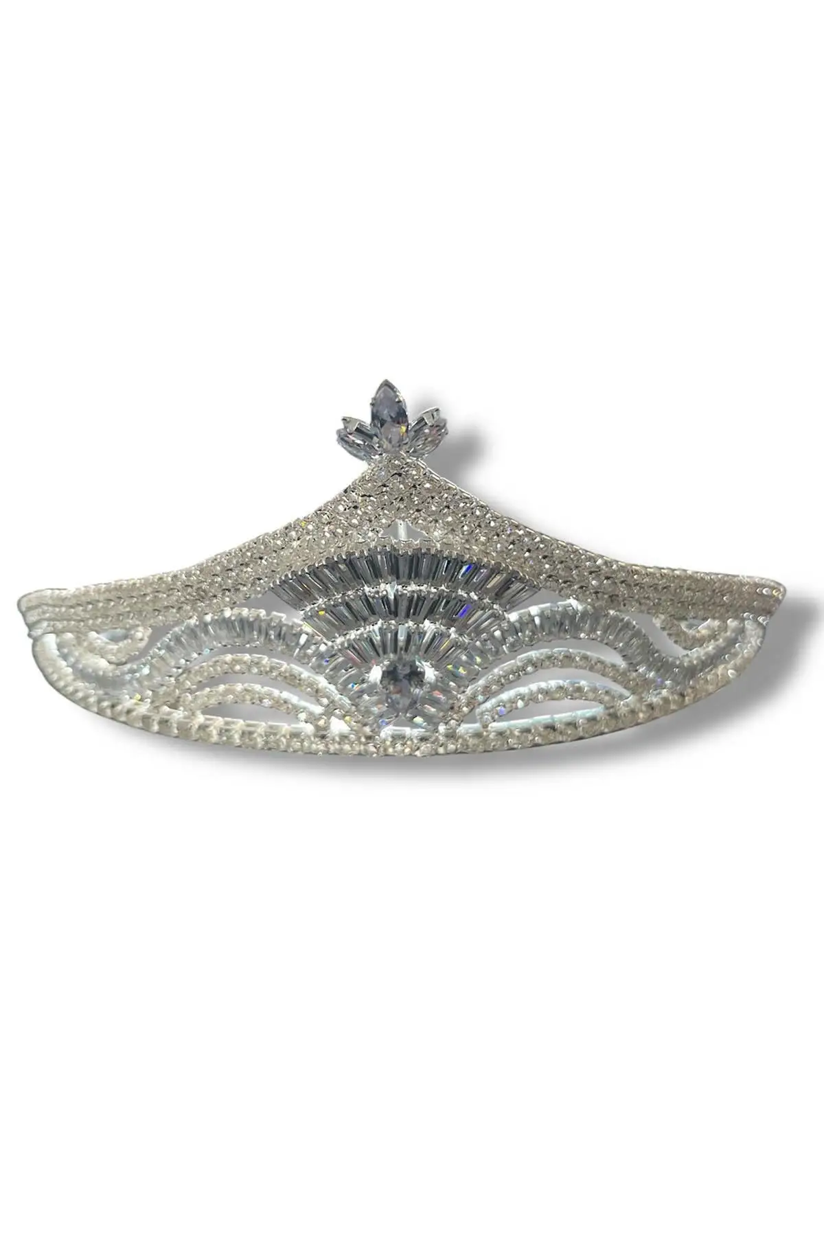 Zirkon Taşlı Gelin/Kına/Nişan/Söz Tasarım Taç