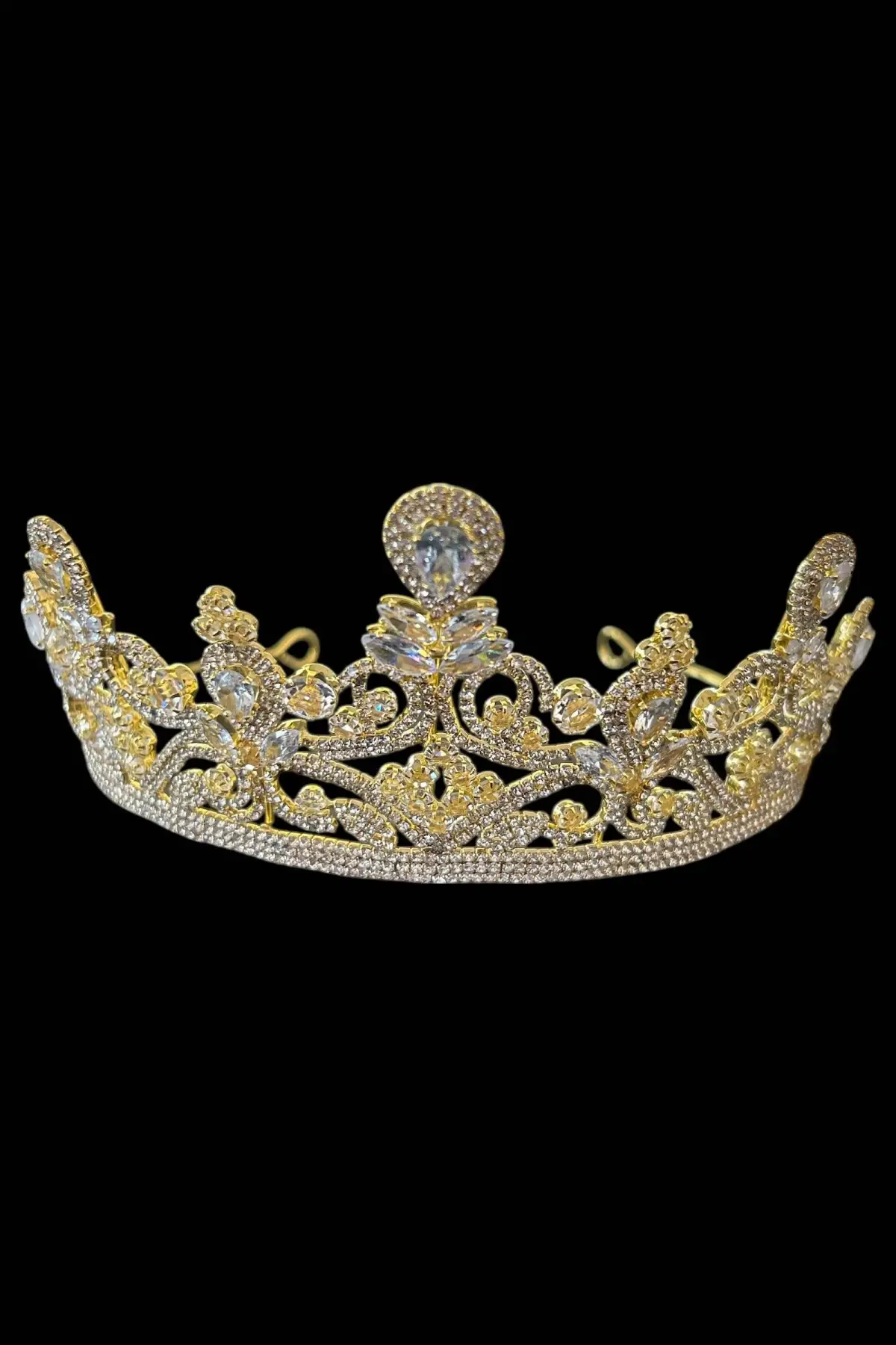 Zirkon Taşlı Gelin/Kına/Nişan/Söz Tasarım Taç