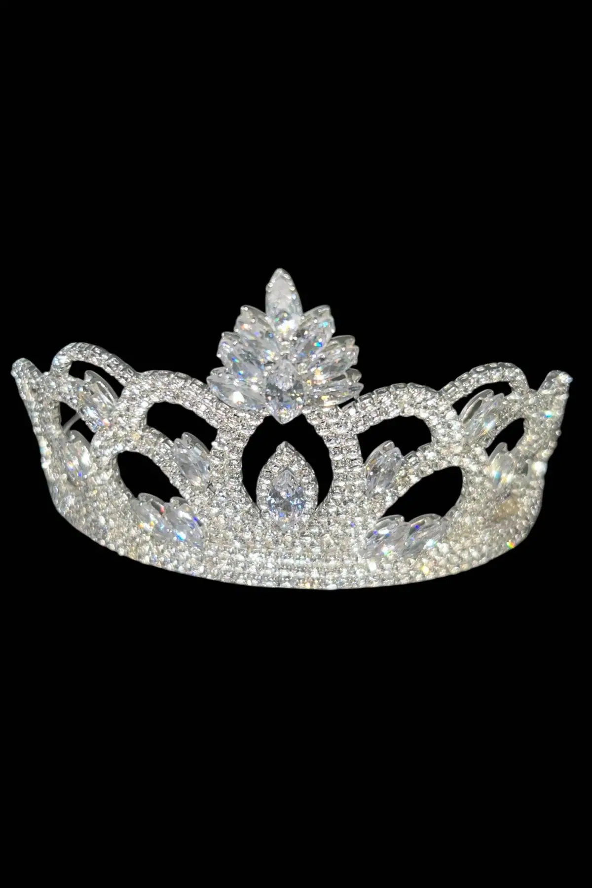 Zirkon Taşlı Tasarım Çocuk Taç