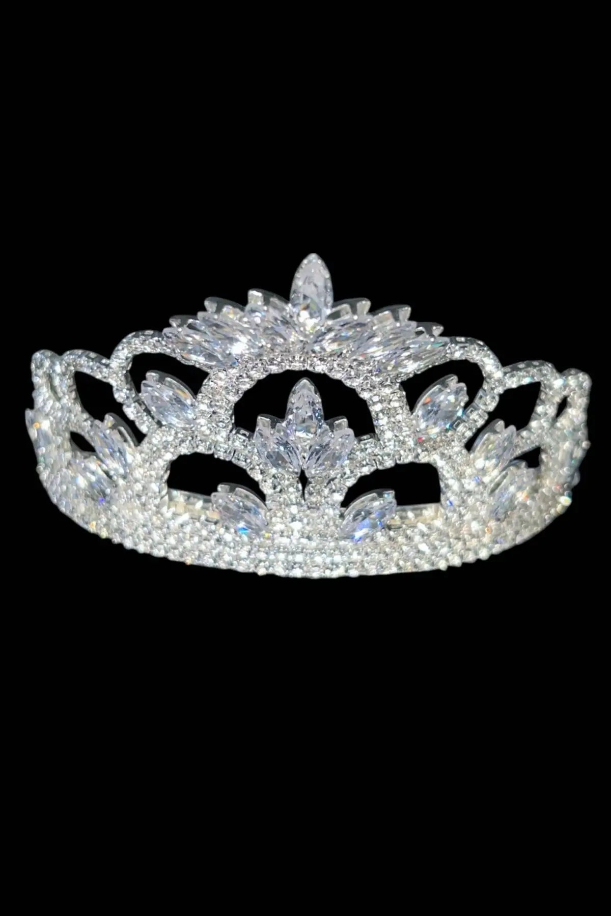 Zirkon Taşlı Tasarım Çocuk Taç