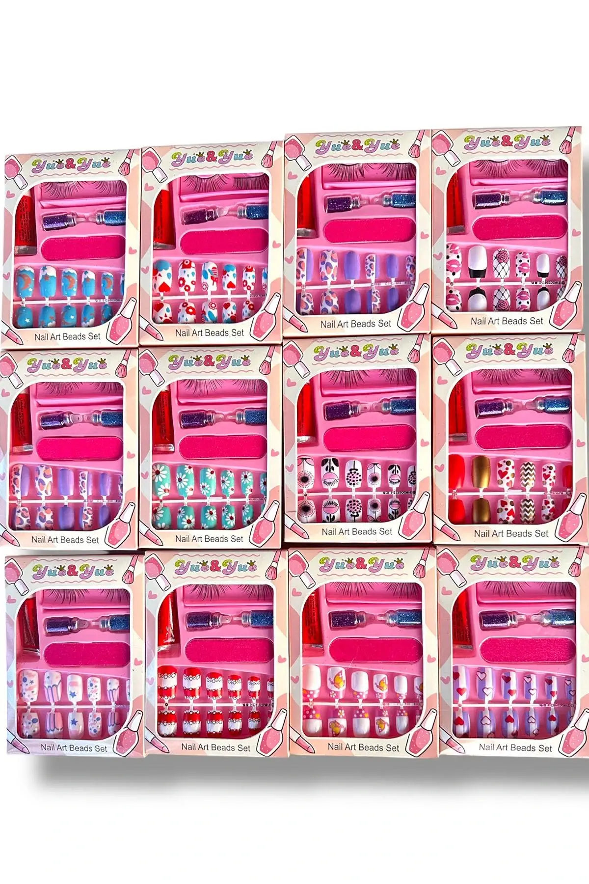 12li Karışık Figürlü Tırnak Set