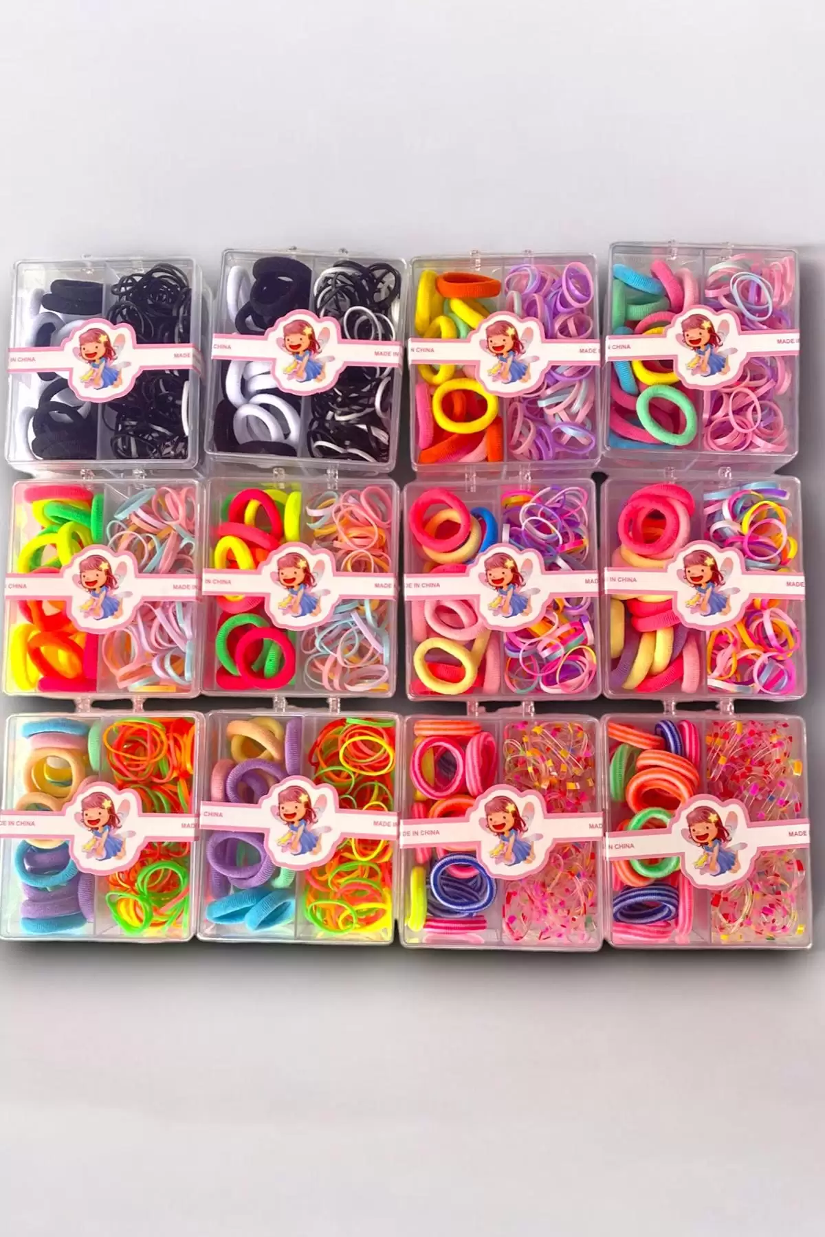 12li Karışık Renk Çocuk Toka Set
