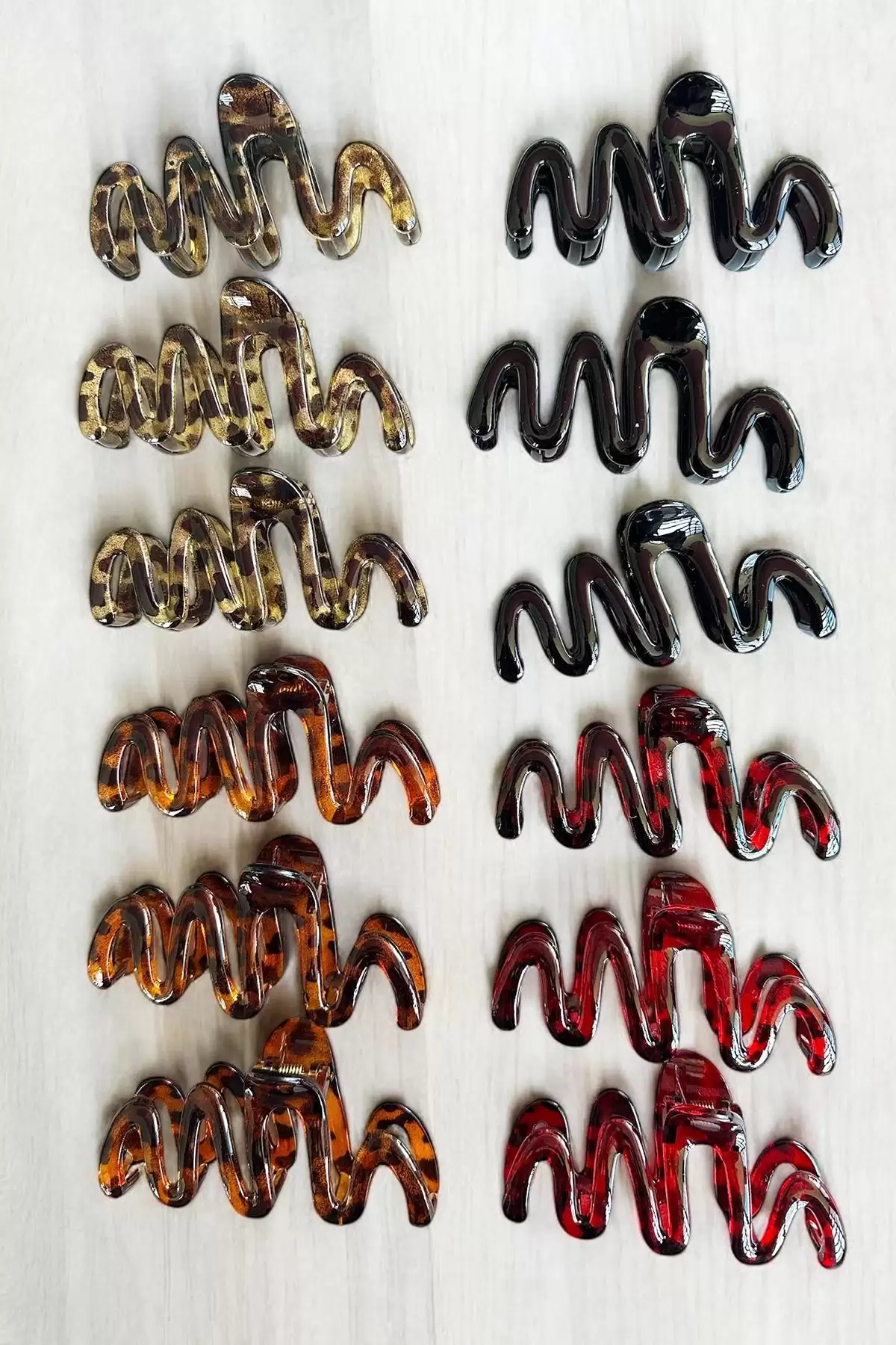 12li Karışık Renk Mandal Toka Set