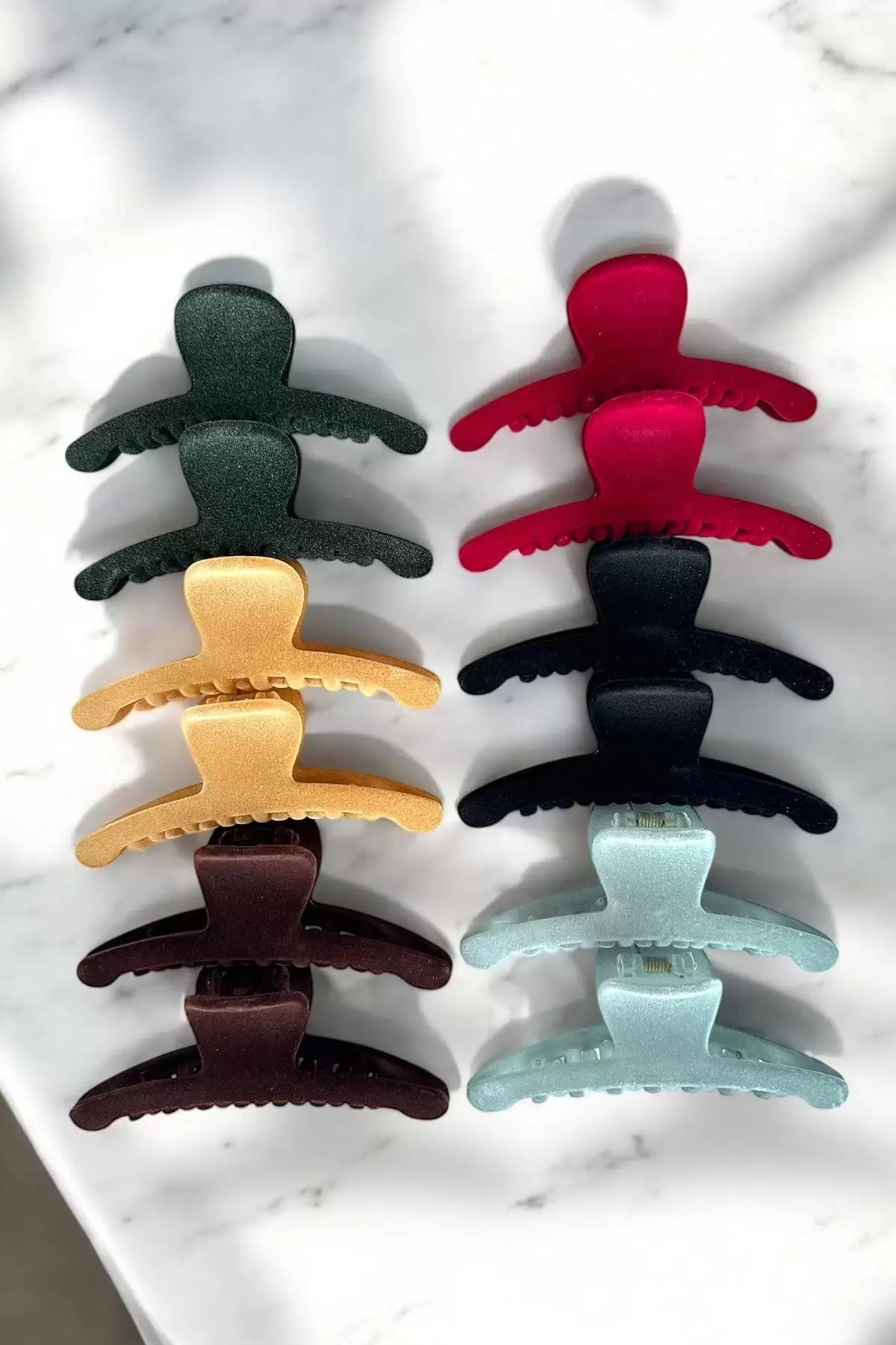 12li Karışık Renk Mandal Toka Set
