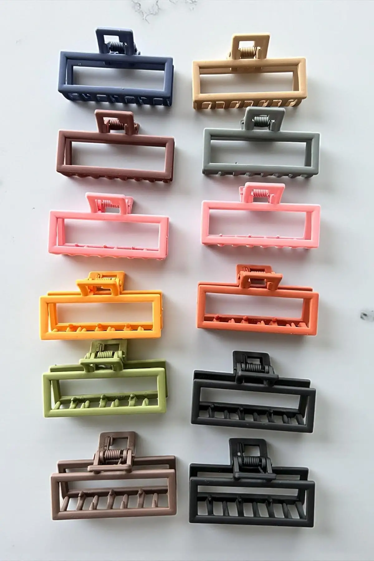 12li Karışık Renk Mandal Toka Set