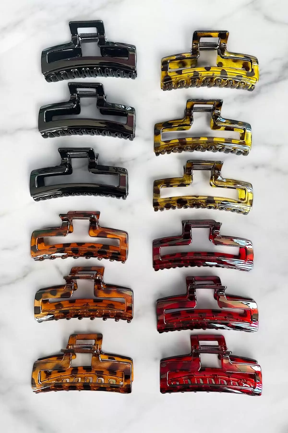 12li Karışık Renk Mandal Toka Set