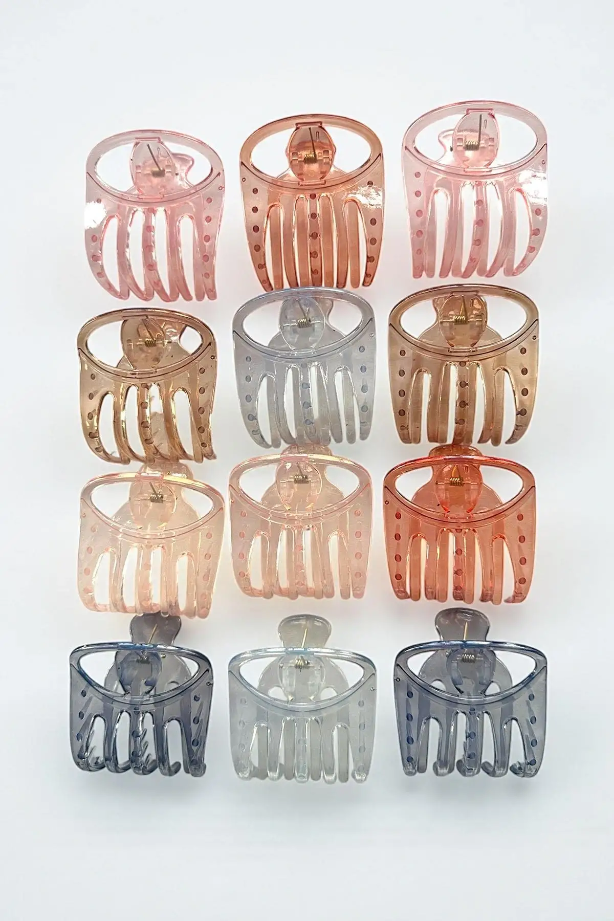 12li Karışık Renk Mandal Toka Set