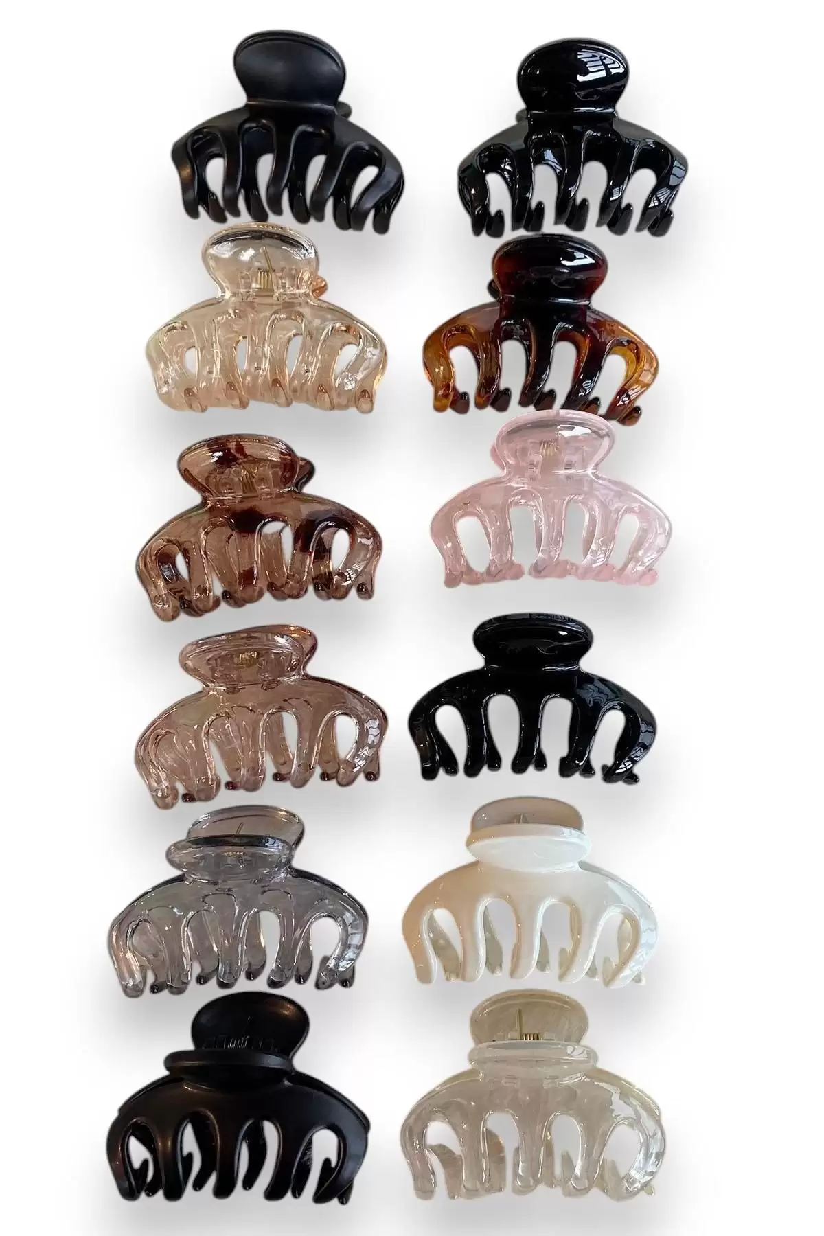 12li Karışık Renk Mandal Toka Set