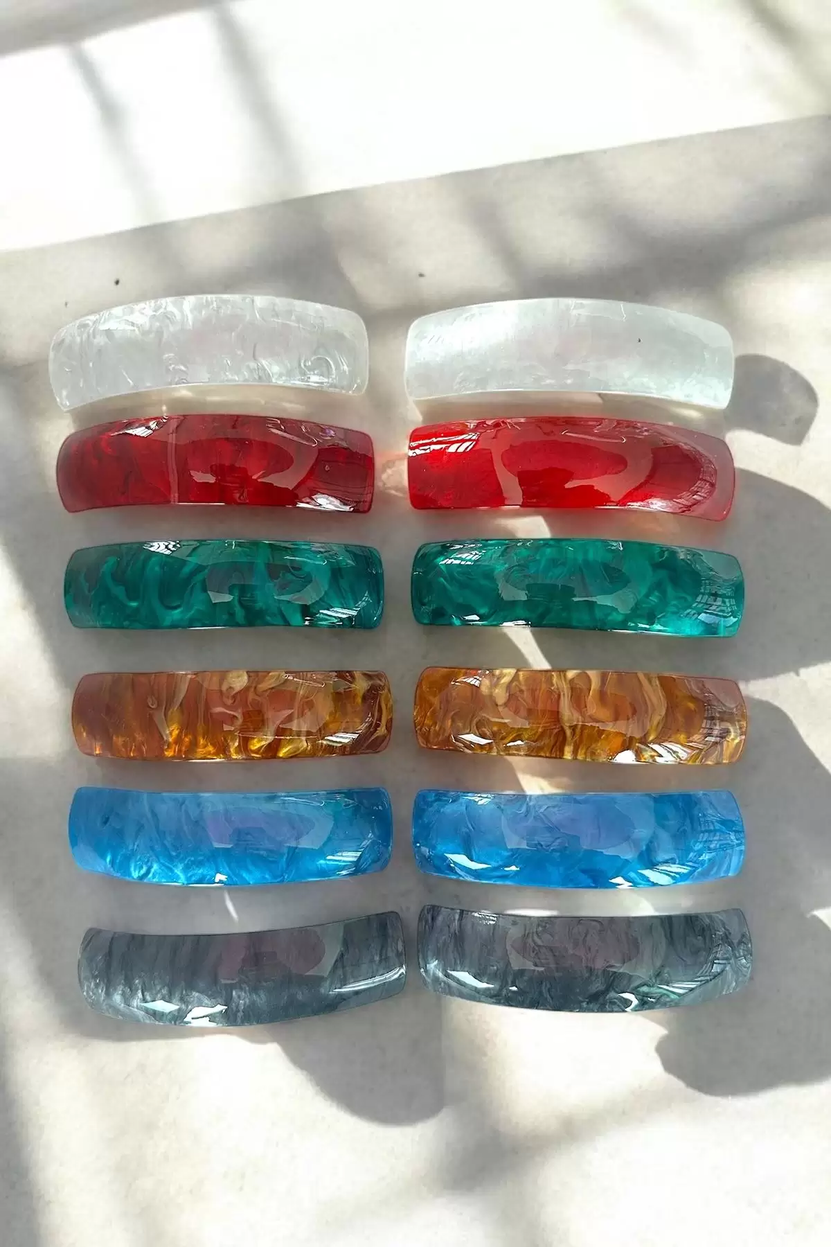 12li Karışık Renk Otomat Toka Set