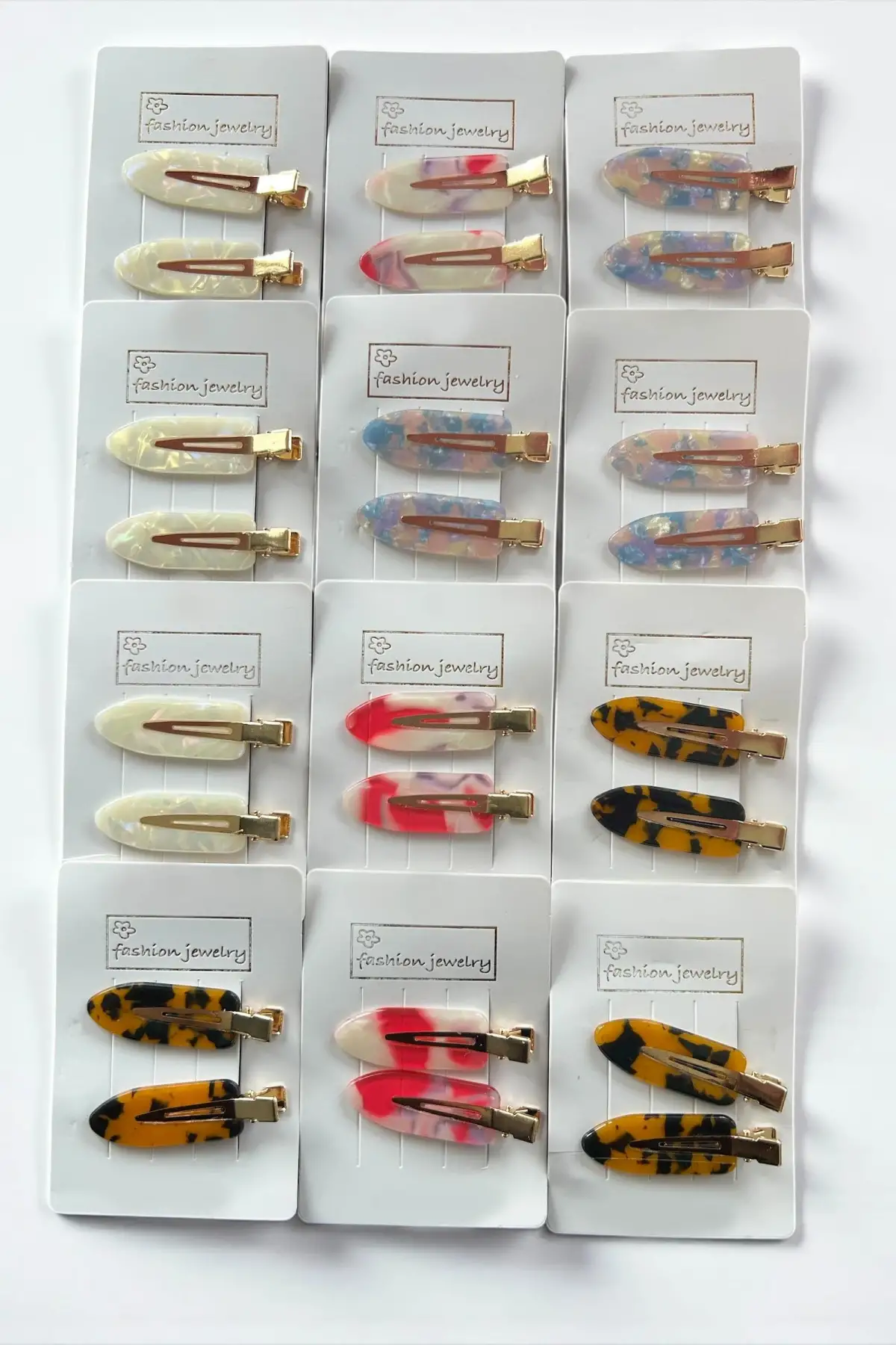 12li Karışık Renk Pens Toka Set