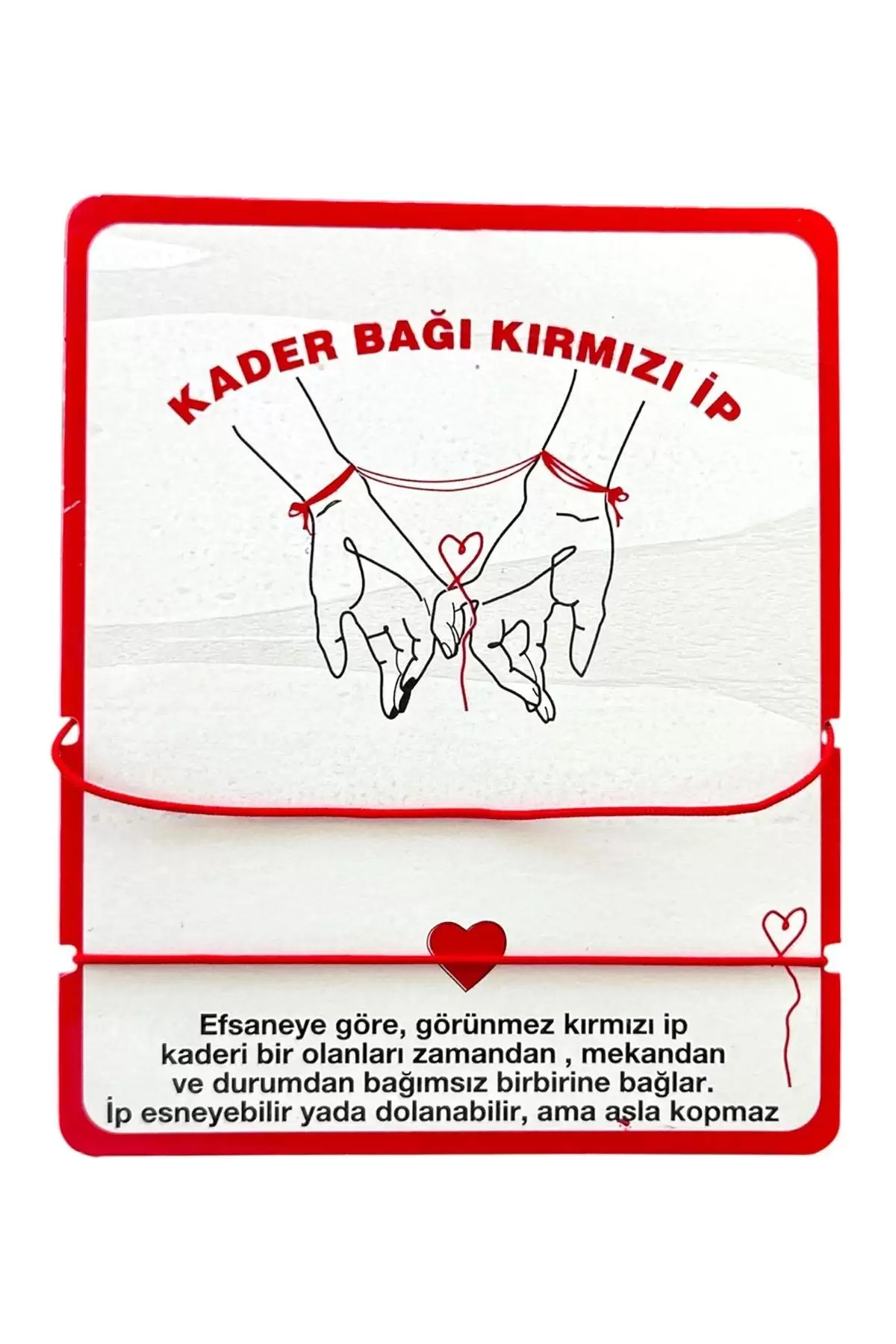 2li Kaderin Kırmızı İpliği Kader Bağı Kırmızı İp Bileklik