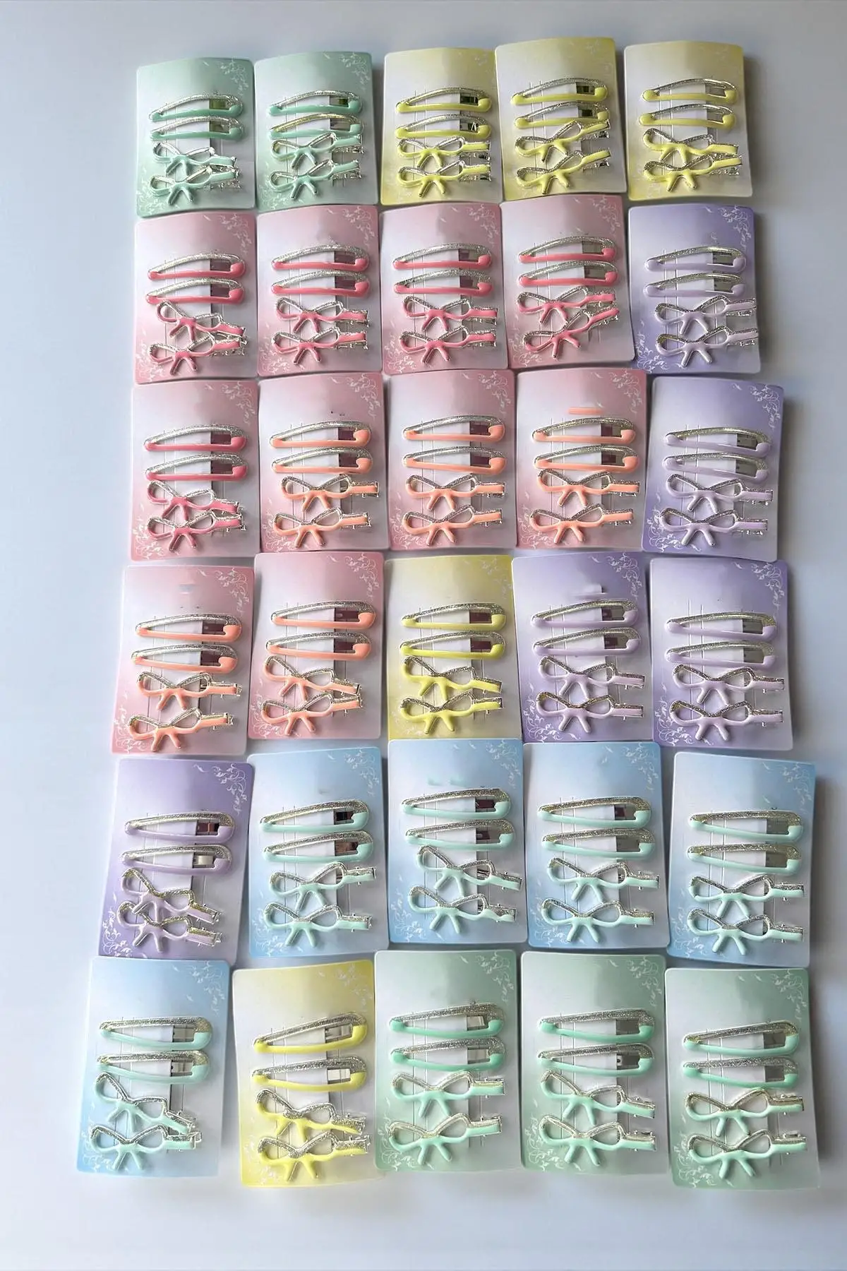 30lu Karışık Renk Yan Toka Set
