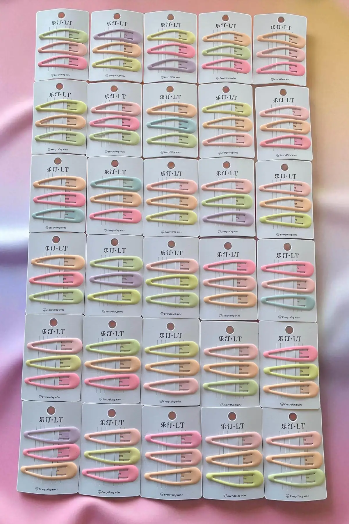30lu Karışık Renk Yan Toka Set