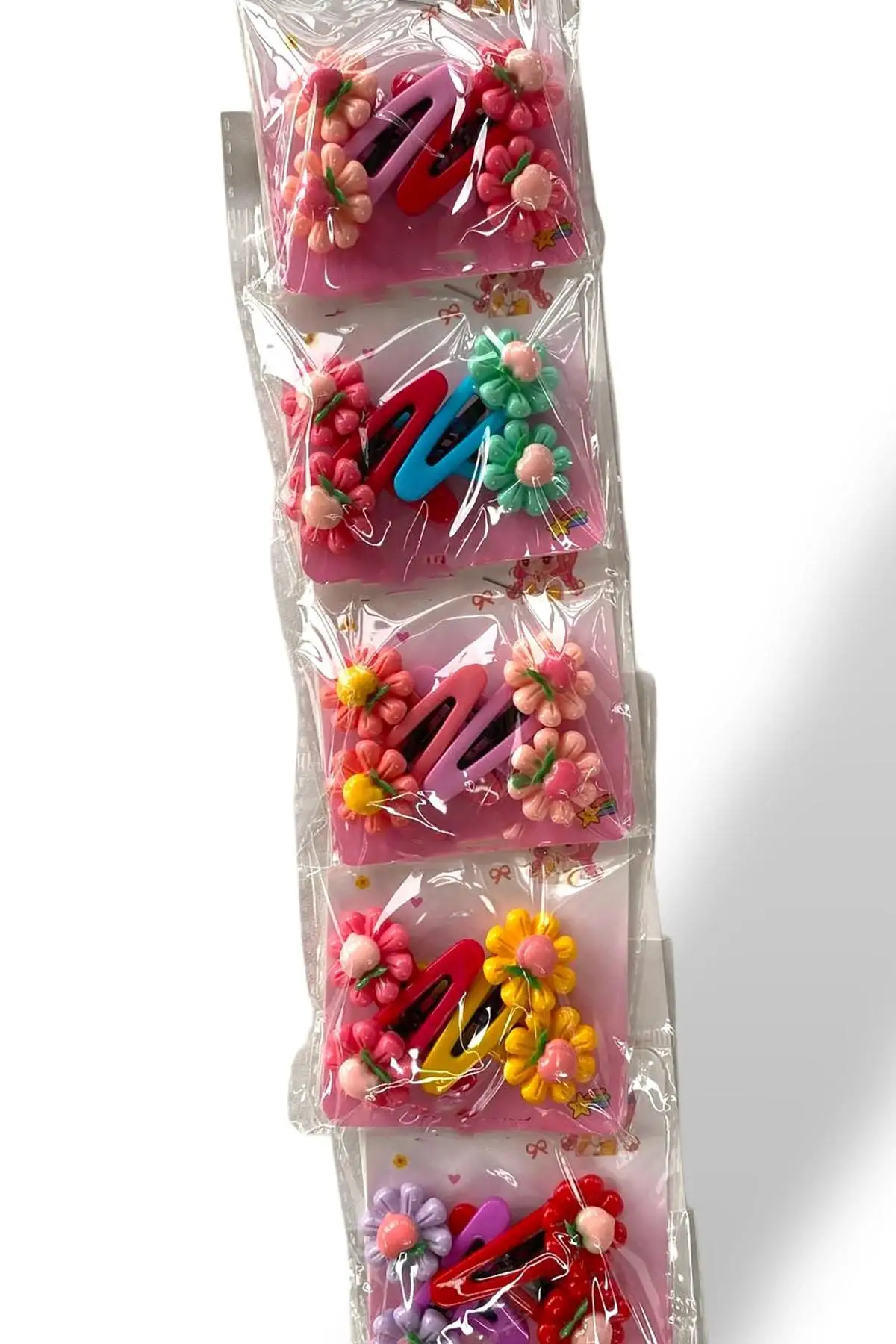 6lı Karışık Renk Karışık Figürlü Yan Toka Set