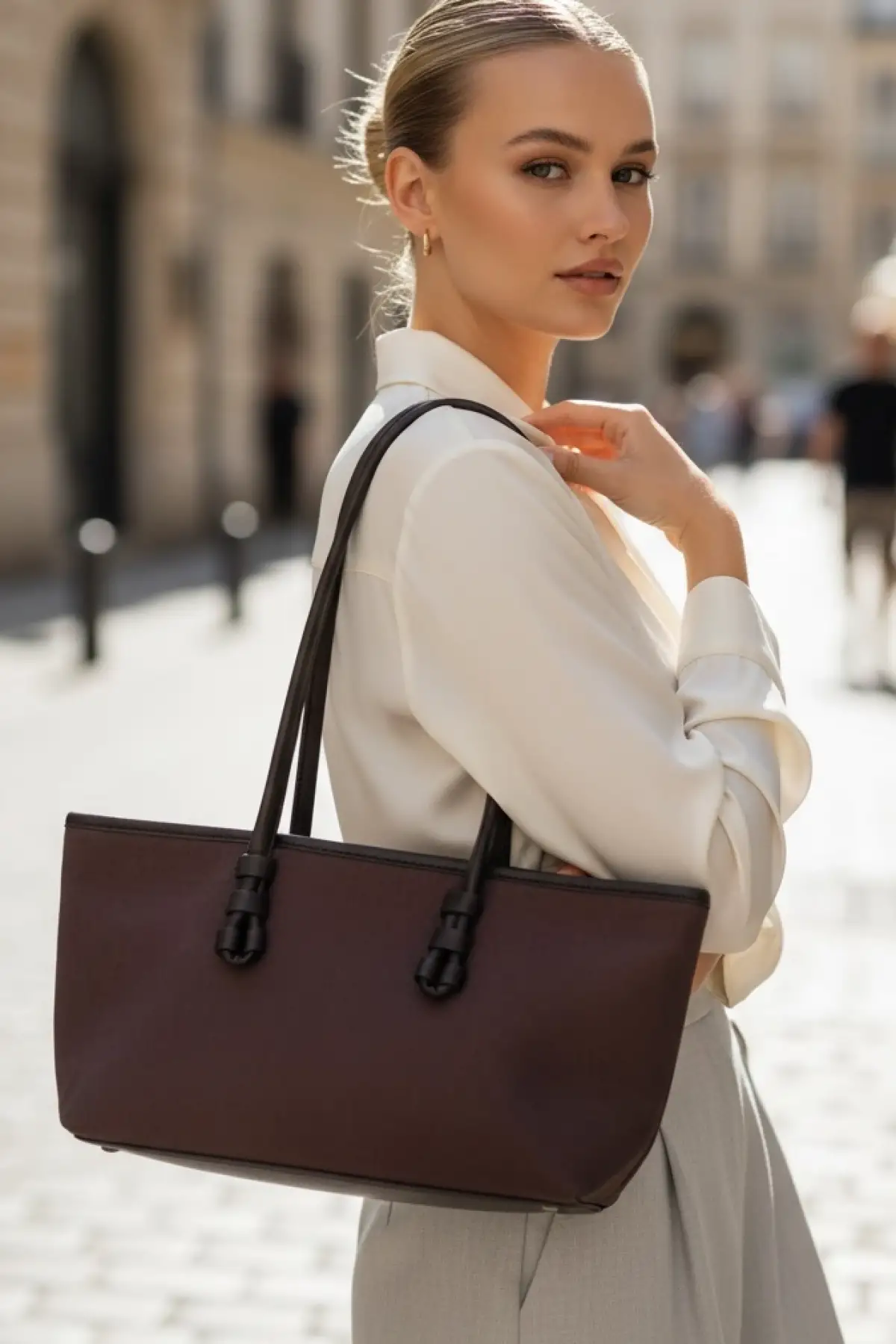 Acı Kahve Renk Kadın Süet Çanta