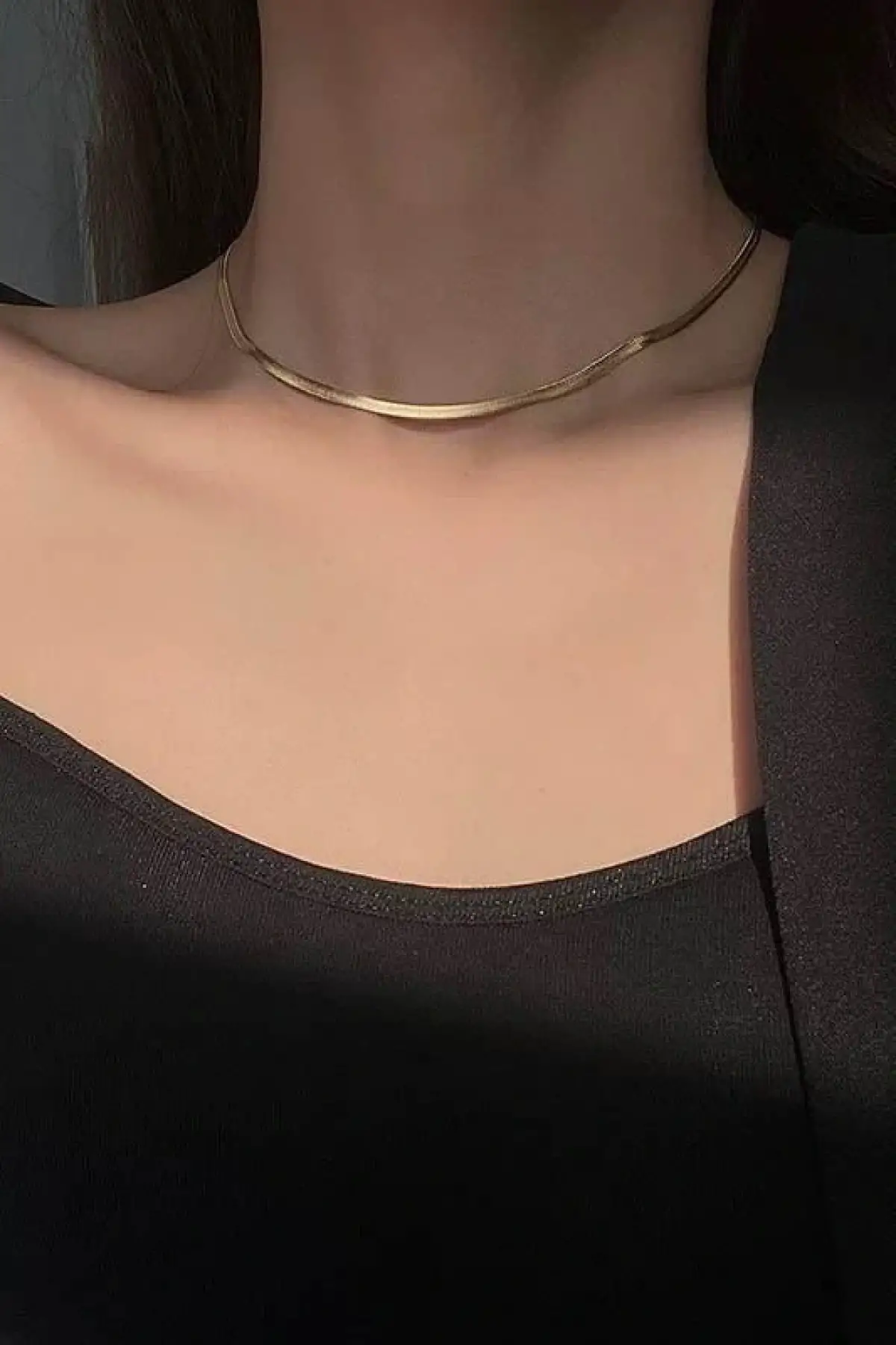 Altın Renk İtalyan Zinciri Çelik Kolye