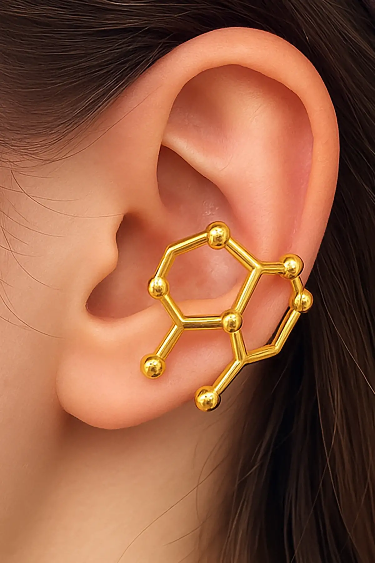 Altın Renk YSX Ear Cuff (Tek)
