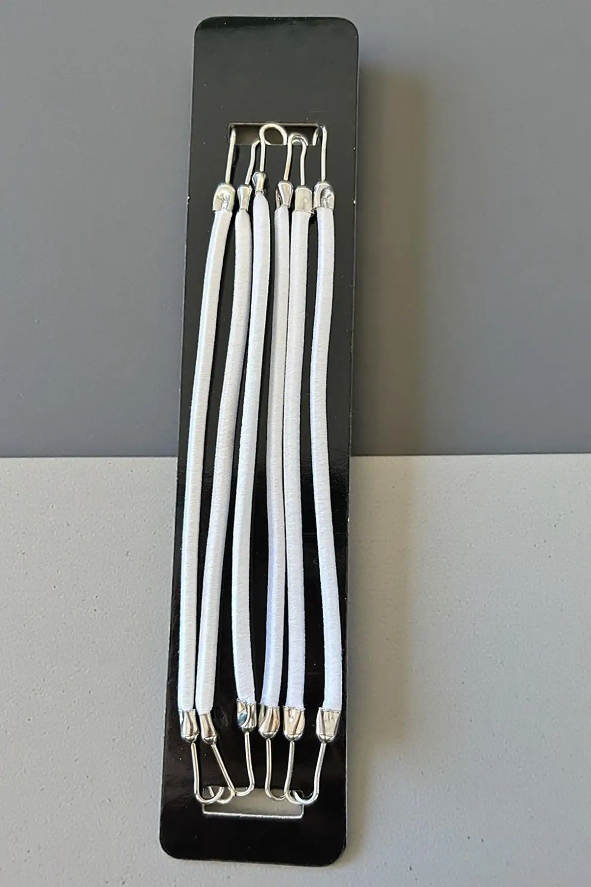 Beyaz Renk 5li Kancalı Toka Set