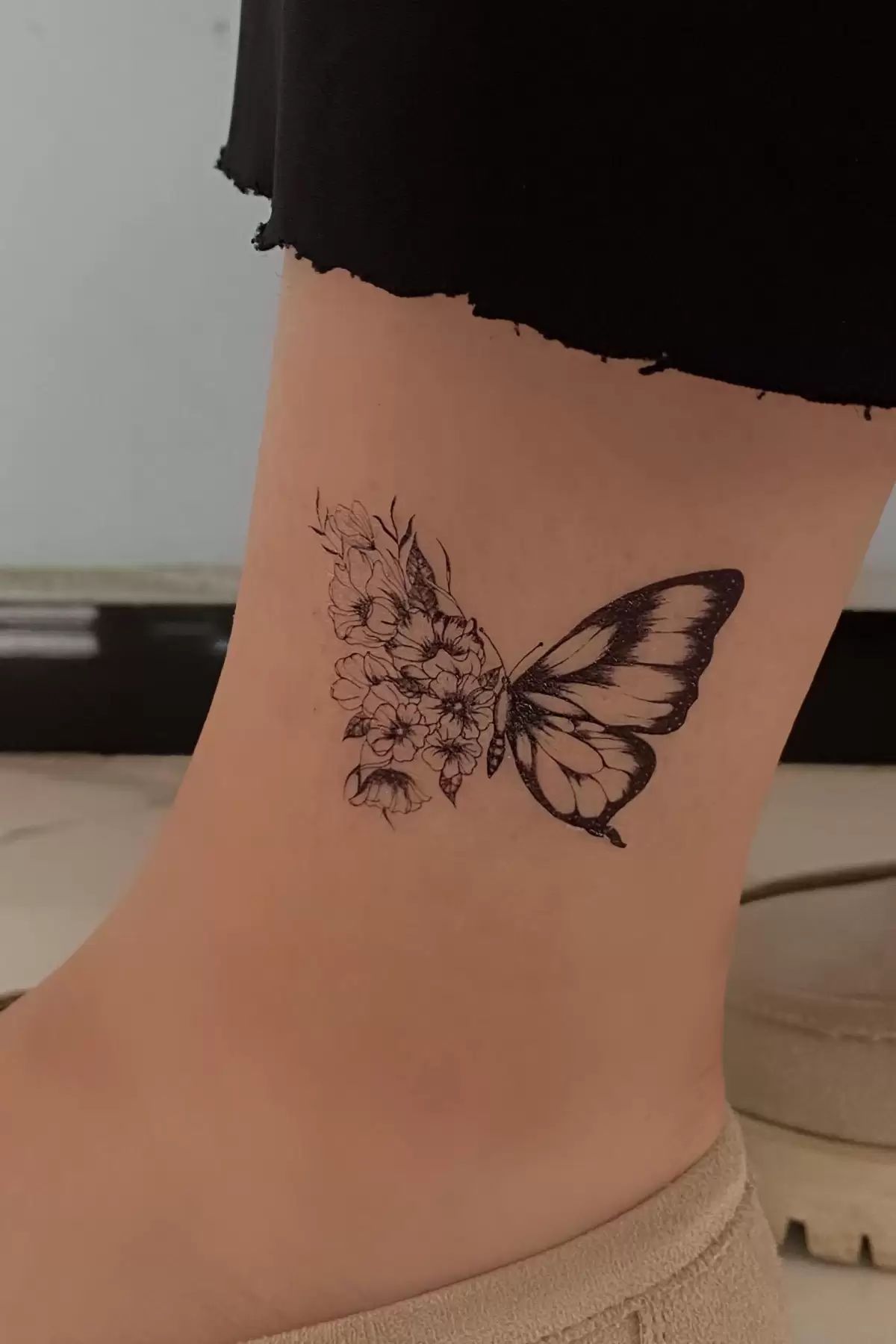 Geçici 2li Kelebek Figürlü Dövme Tattoo