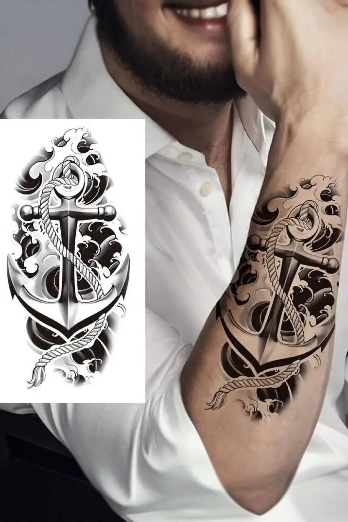 Geçici Çapa Figürlü Dövme Tattoo
