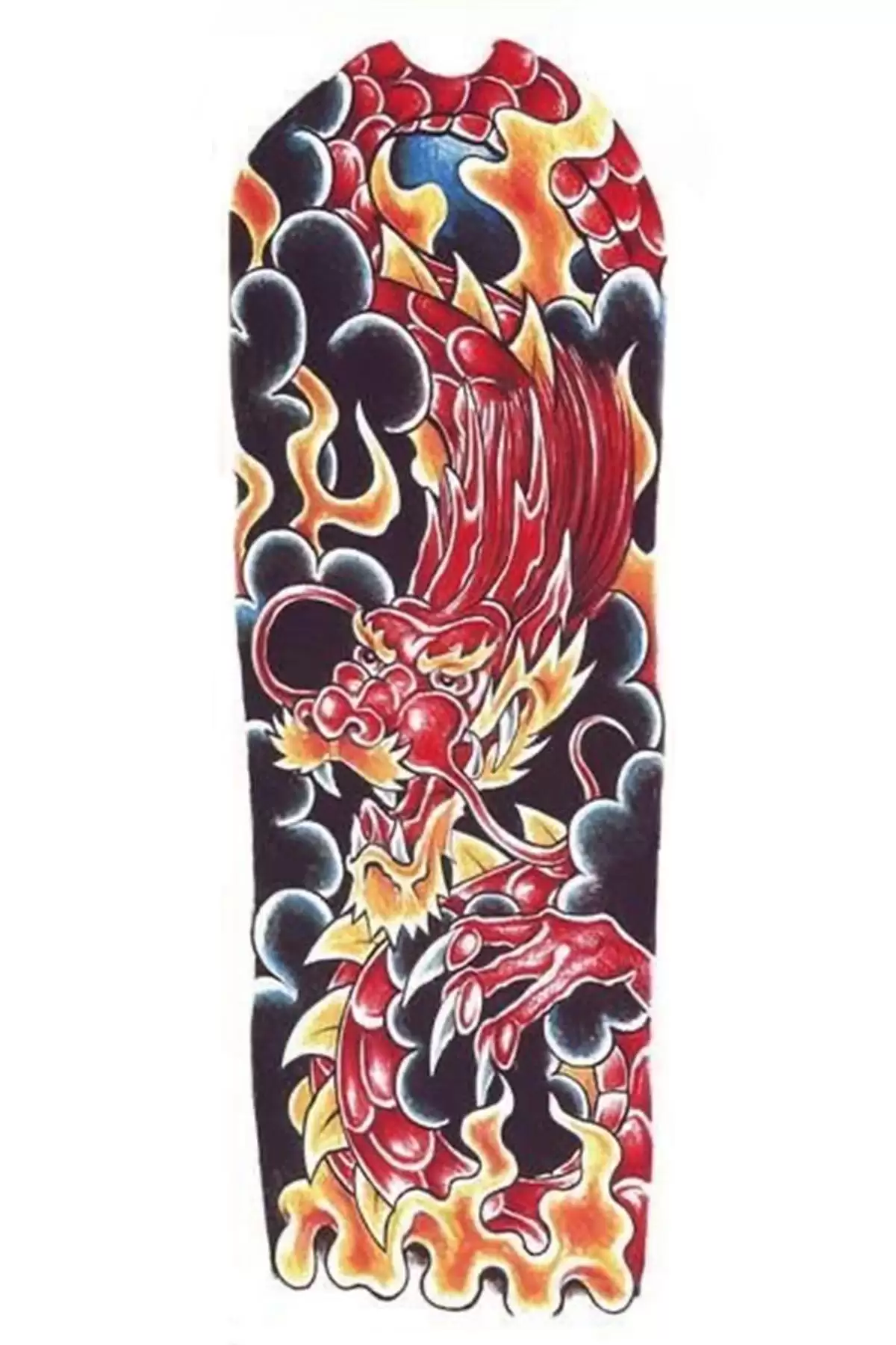 Geçici Ejderha Figürlü Dövme Tattoo