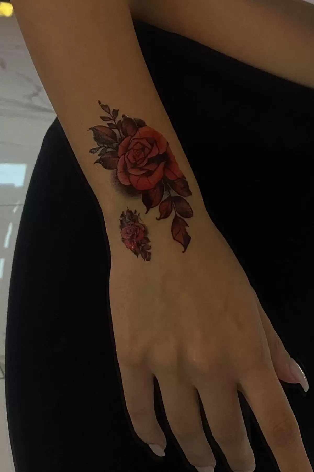 Geçici Gül Figürlü Dövme Tattoo