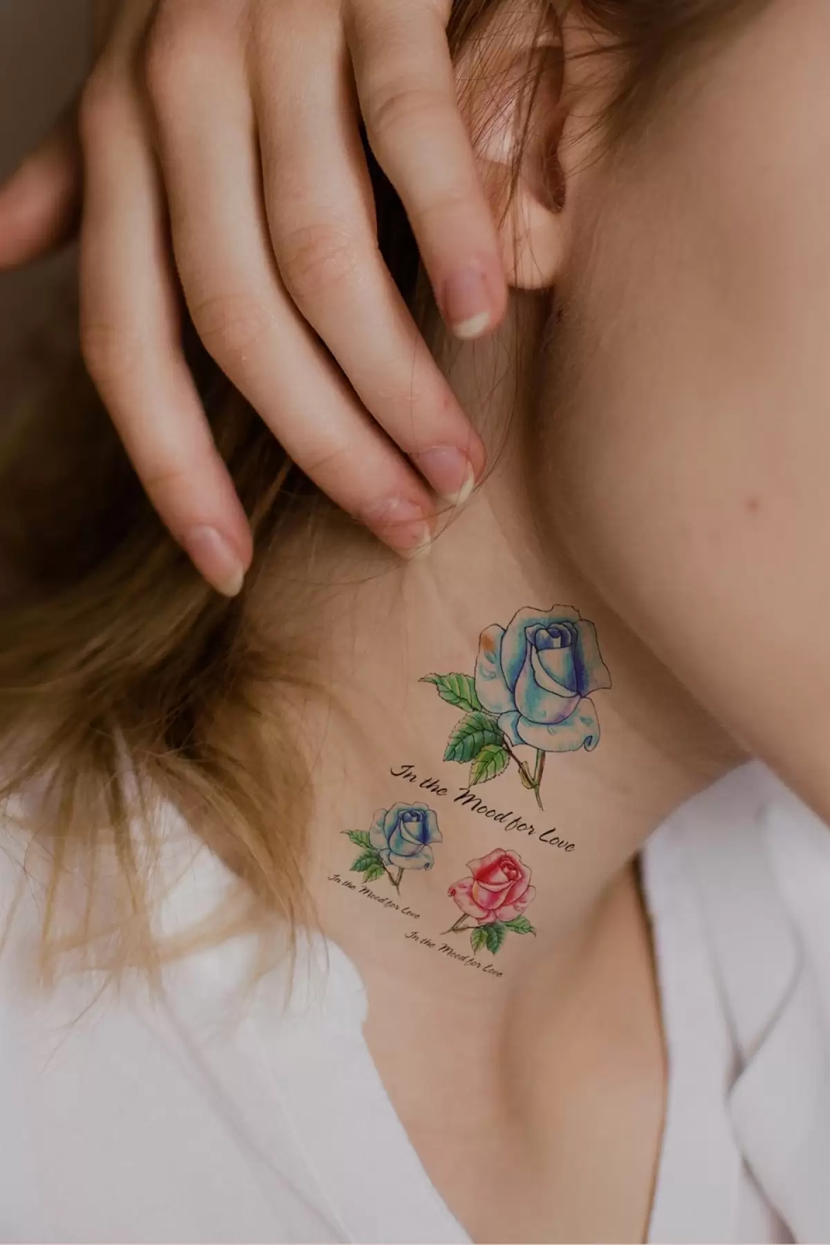 Geçici Gül Mini Dövme Tattoo