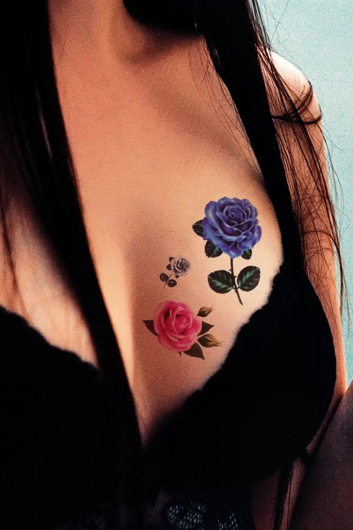 Geçici Gül Mini Dövme Tattoo