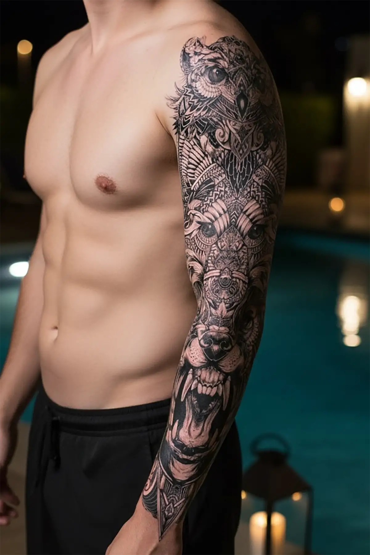 Geçici Hayvan Figürlü Kol Dövme Tattoo