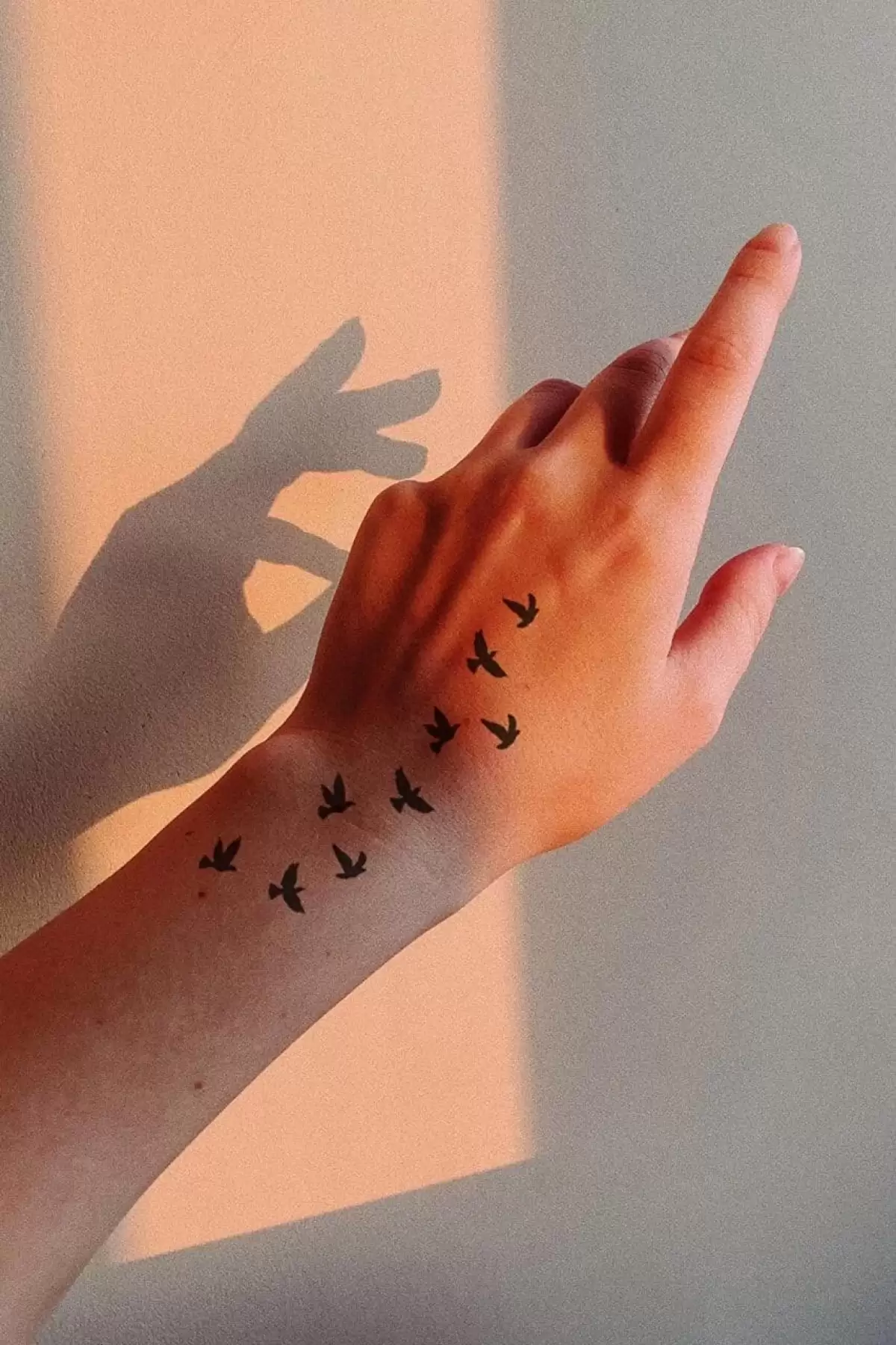 Geçici Karışık Kuş Mini Dövme Tattoo