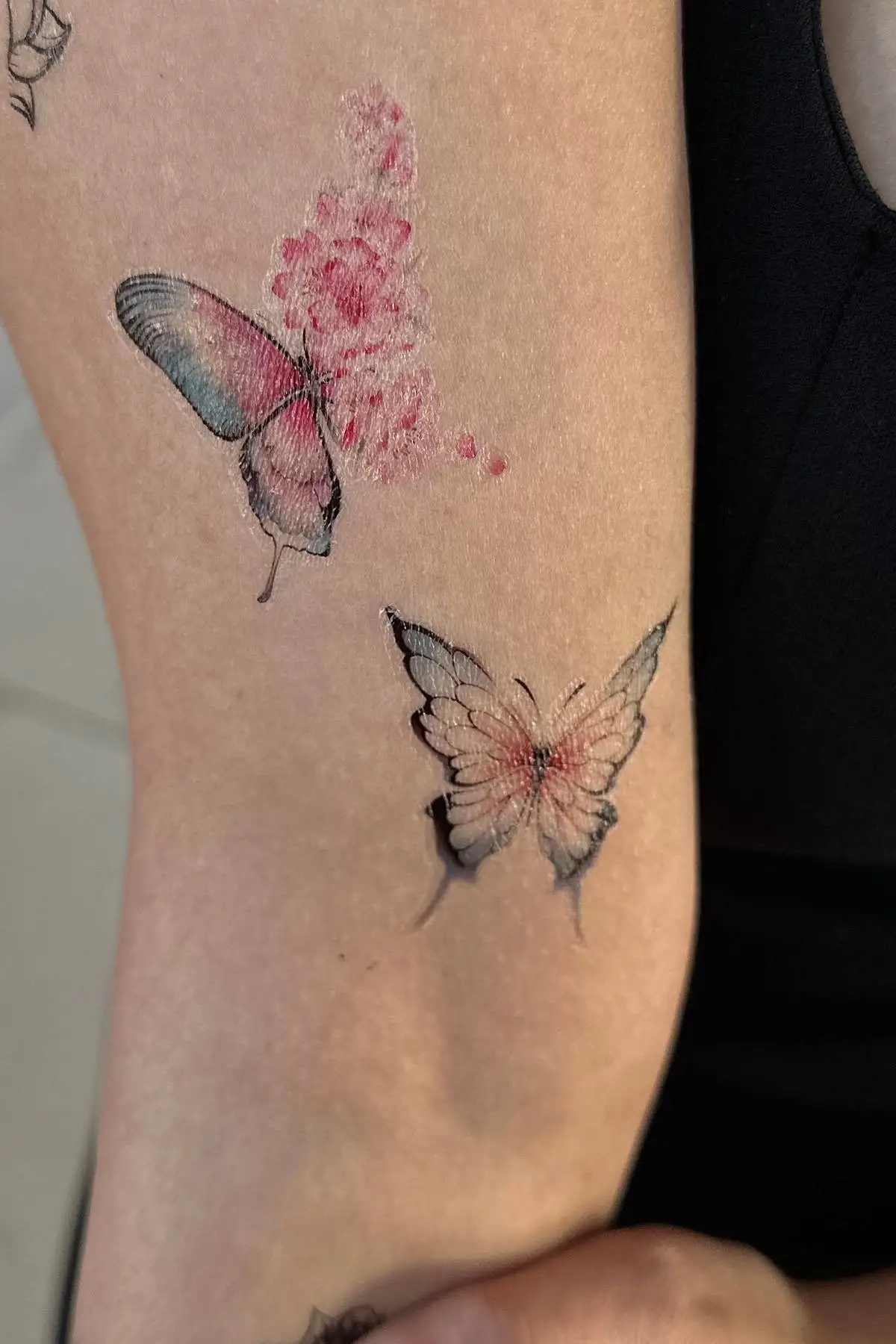 Geçici Kelebek Figürlü Mini Dövme Tattoo