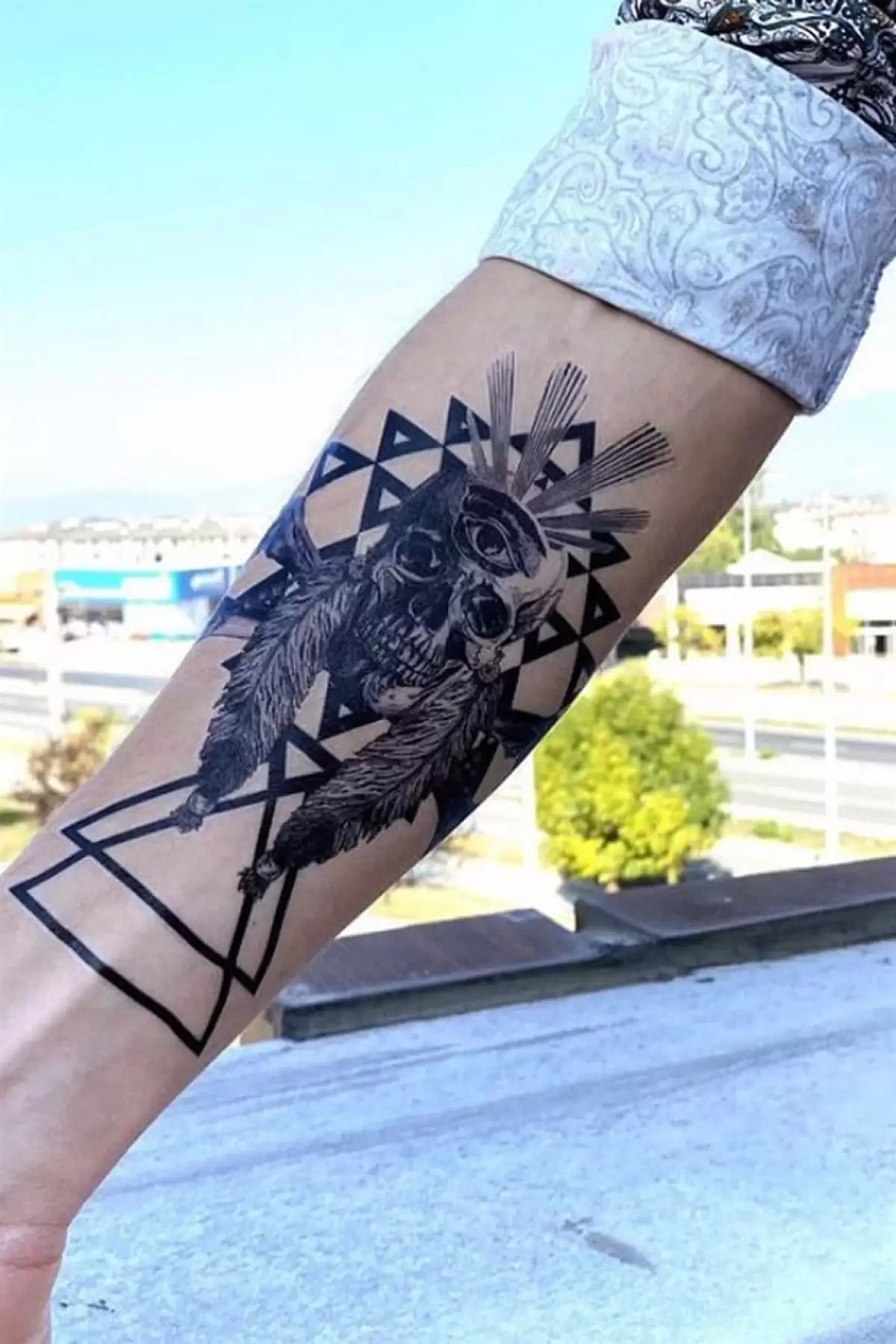 Geçici Kurukafa Dövme Tattoo