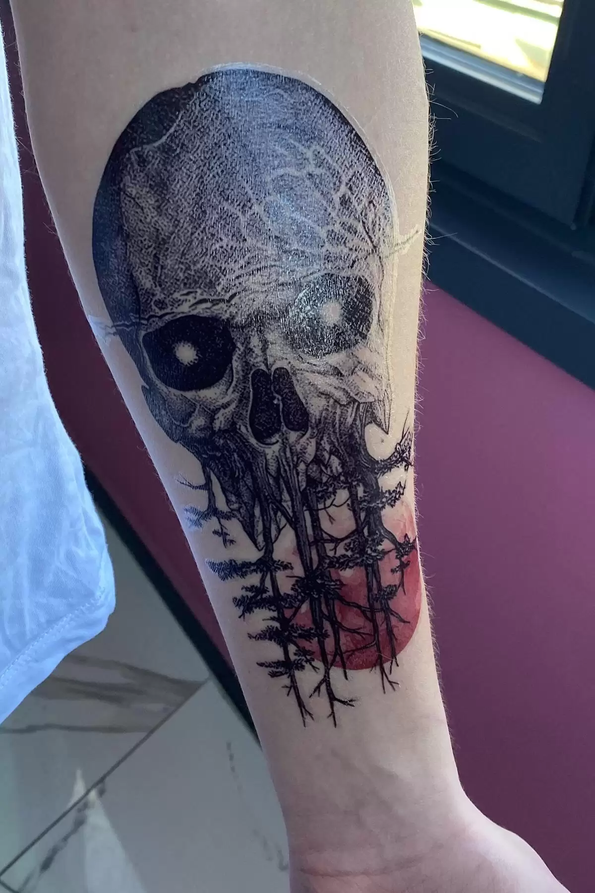 Geçici Kurukafa Dövme Tattoo