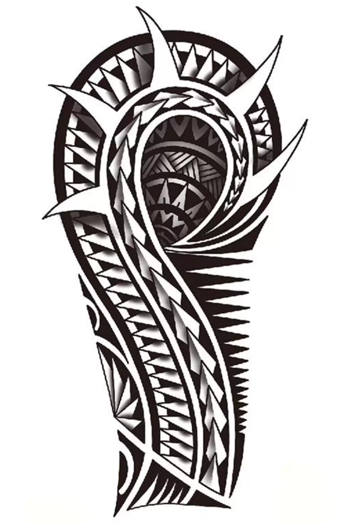 Geçici Tribal Figürlü Dövme Tattoo