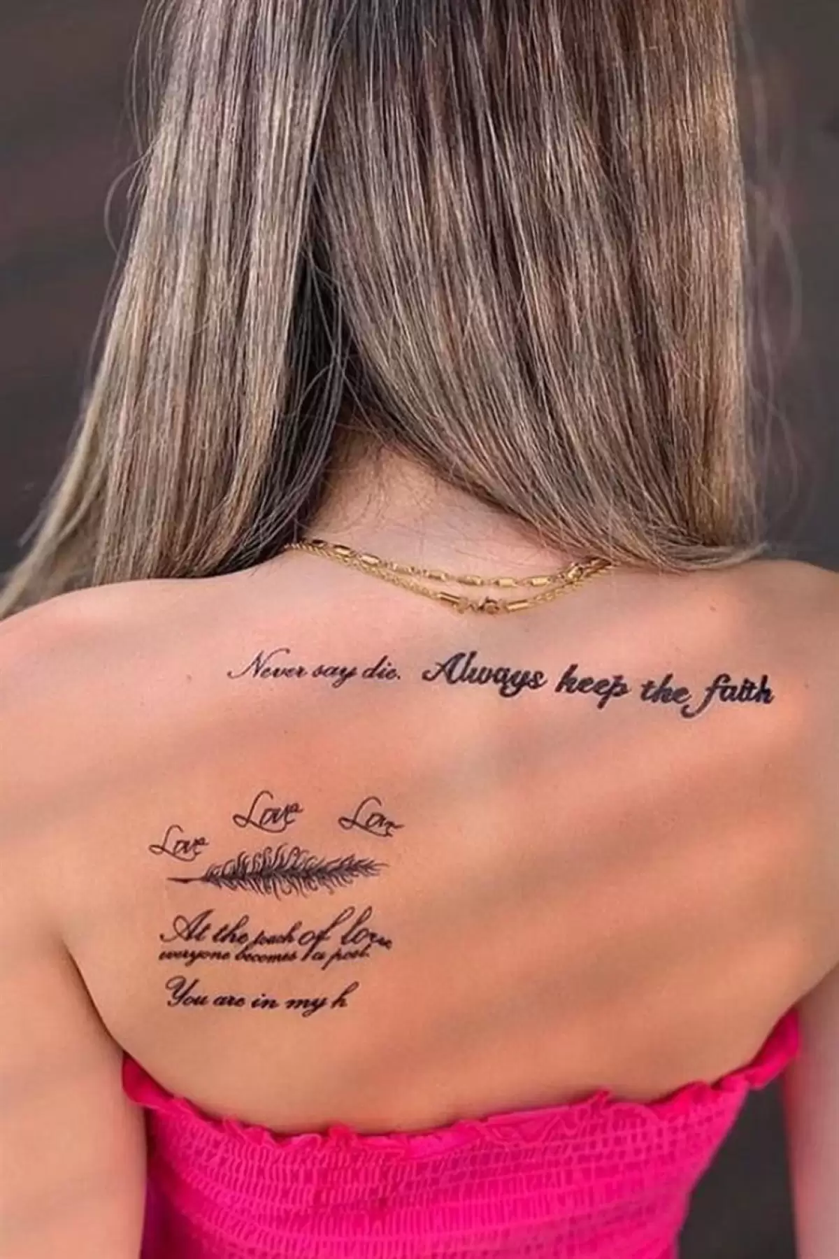 Geçici Yazılı Dövme Tattoo