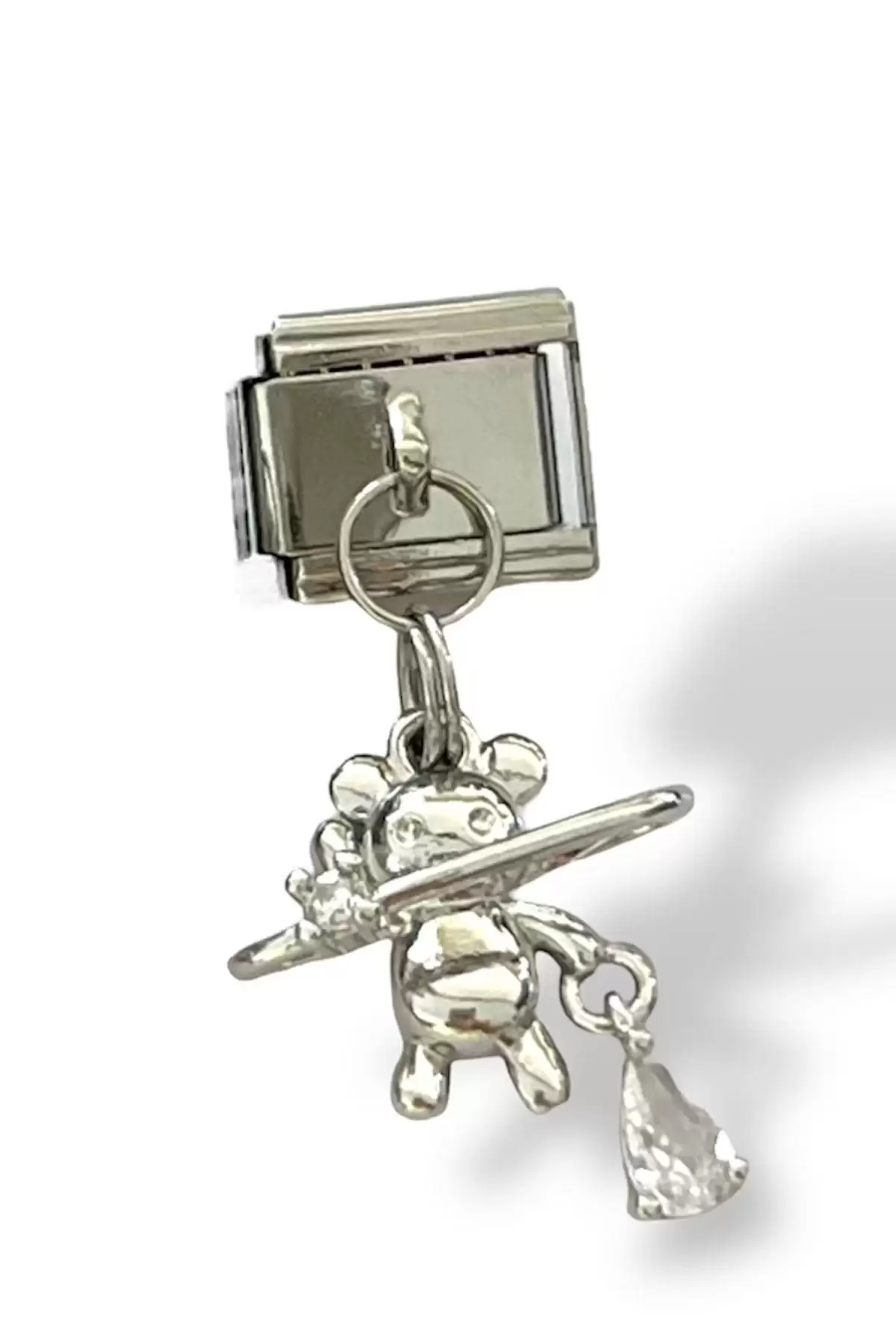 Gümüş Renk Astronot Figürlü Çelik Nomination Charm (Tek)