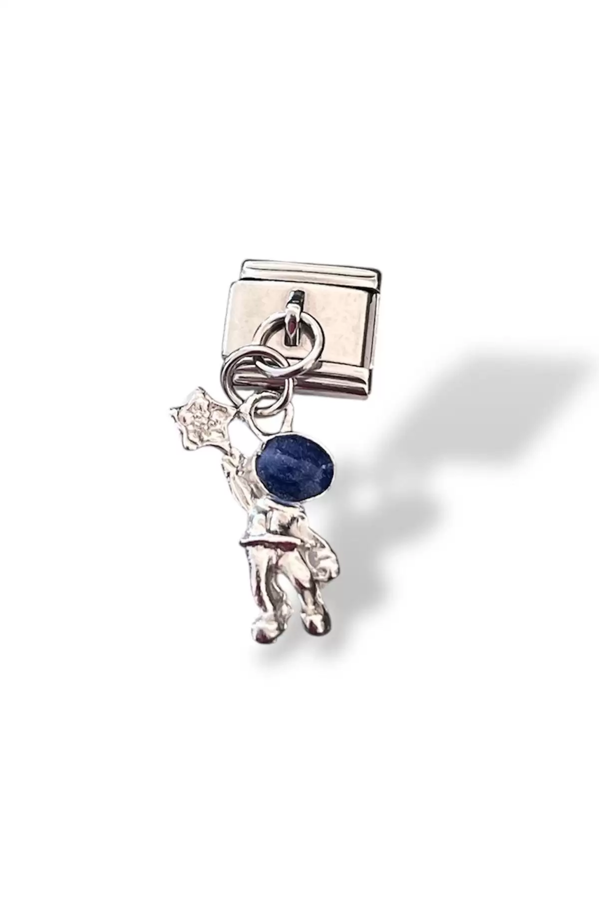 Gümüş Renk Astronot Figürlü Çelik Nomination Charm (Tek)