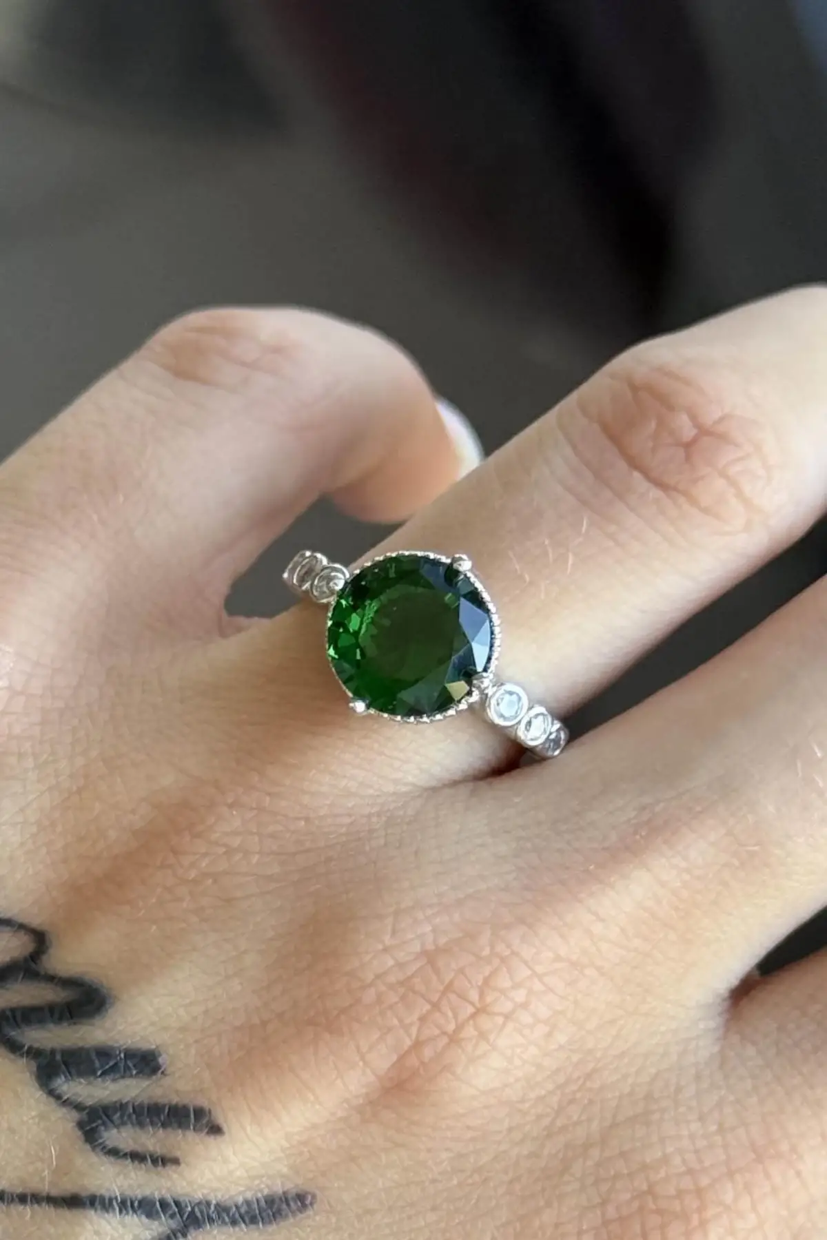 Gümüş Renk  Ayarlanabilir Çelik Yüzük