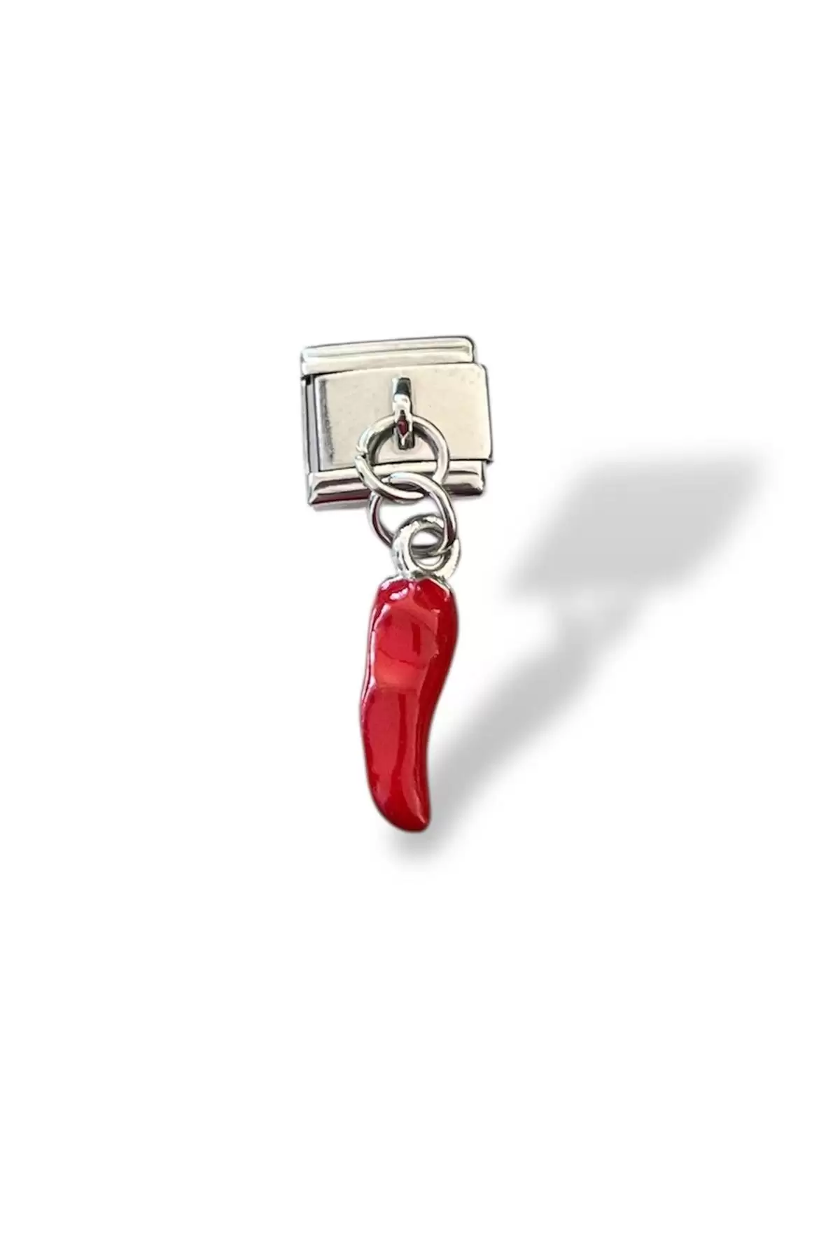Gümüş Renk Biber Figürlü Çelik Nomination Charm (Tek)