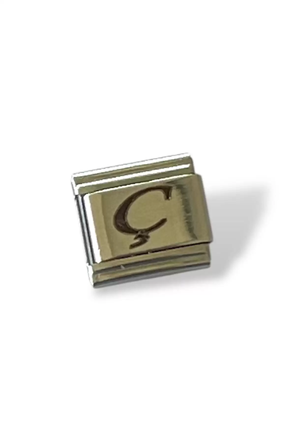 Gümüş Renk Ç Harf Çelik Nomination Charm (Tek)