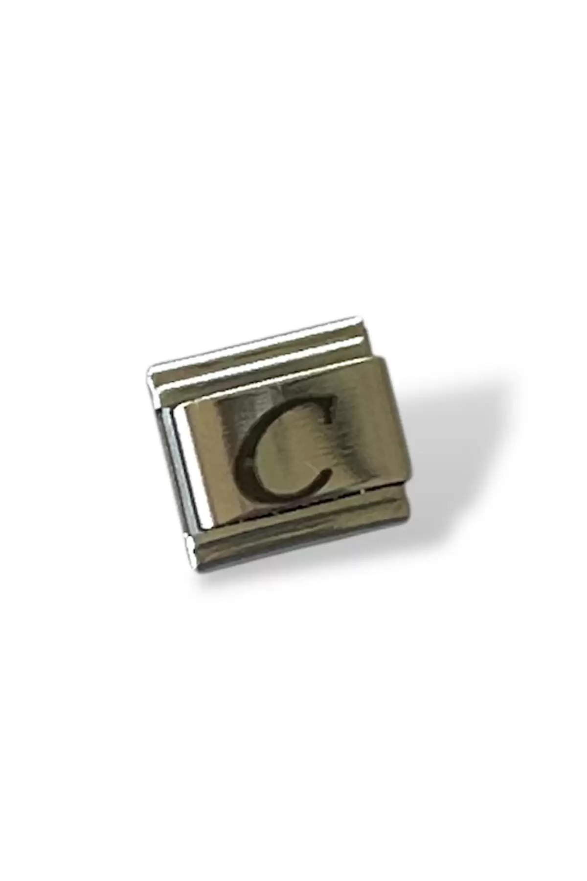 Gümüş Renk C Harf Çelik Nomination Charm (Tek)
