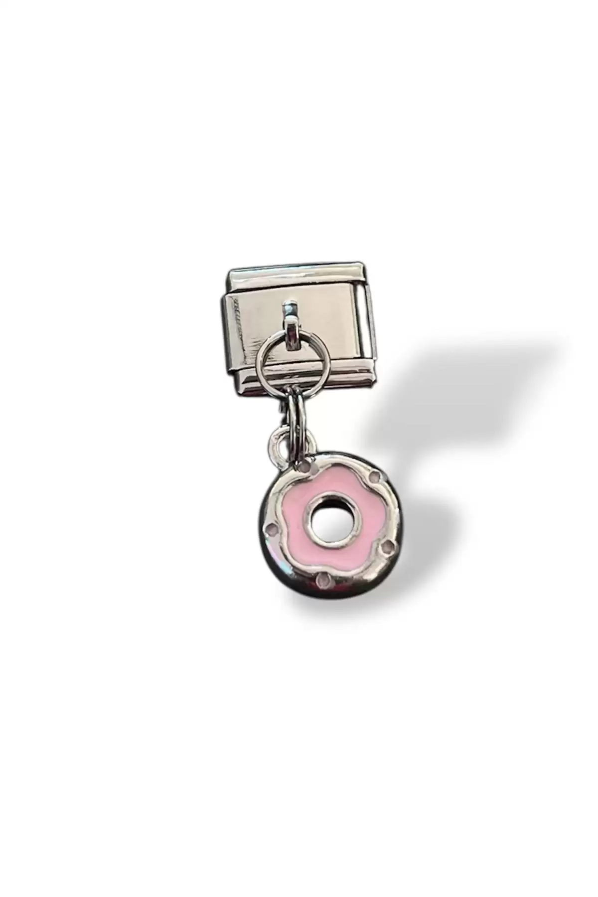 Gümüş Renk Donat Figürlü Çelik Nomination Charm (Tek)