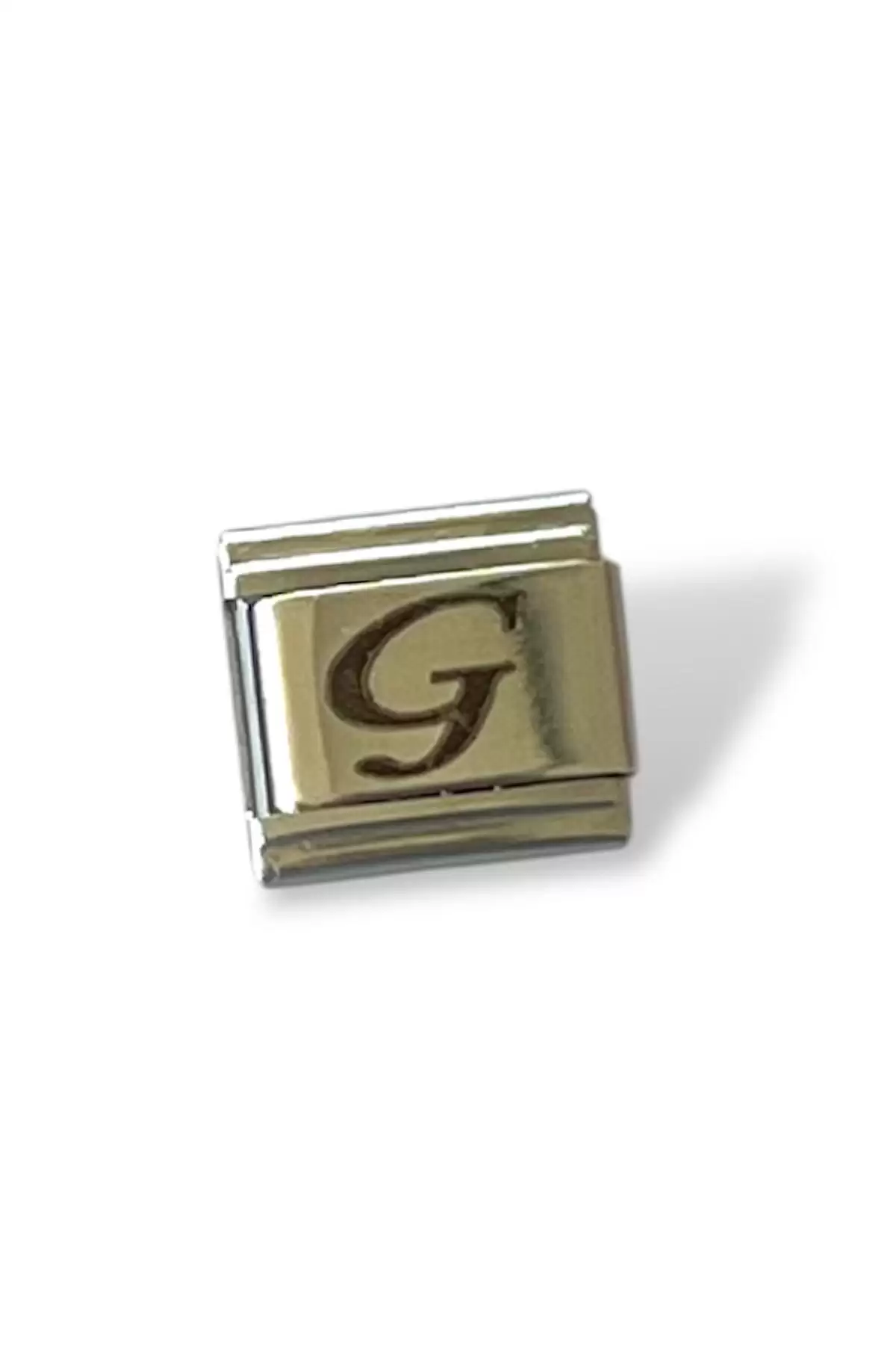 Gümüş Renk G Harf Çelik Nomination Charm (Tek)