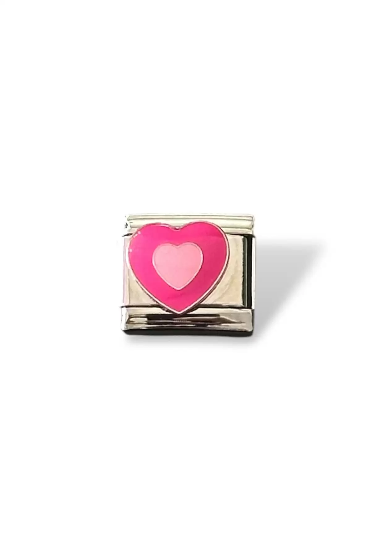 Gümüş Renk Kalp Figürlü Çelik Nomination Charm (Tek)