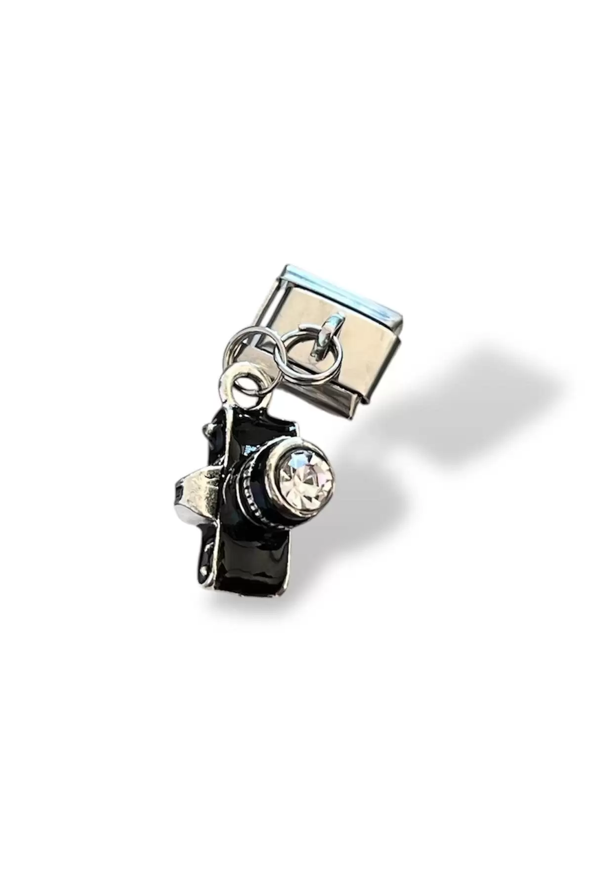 Gümüş Renk Kamera Figürlü Çelik Nomination Charm (Tek)